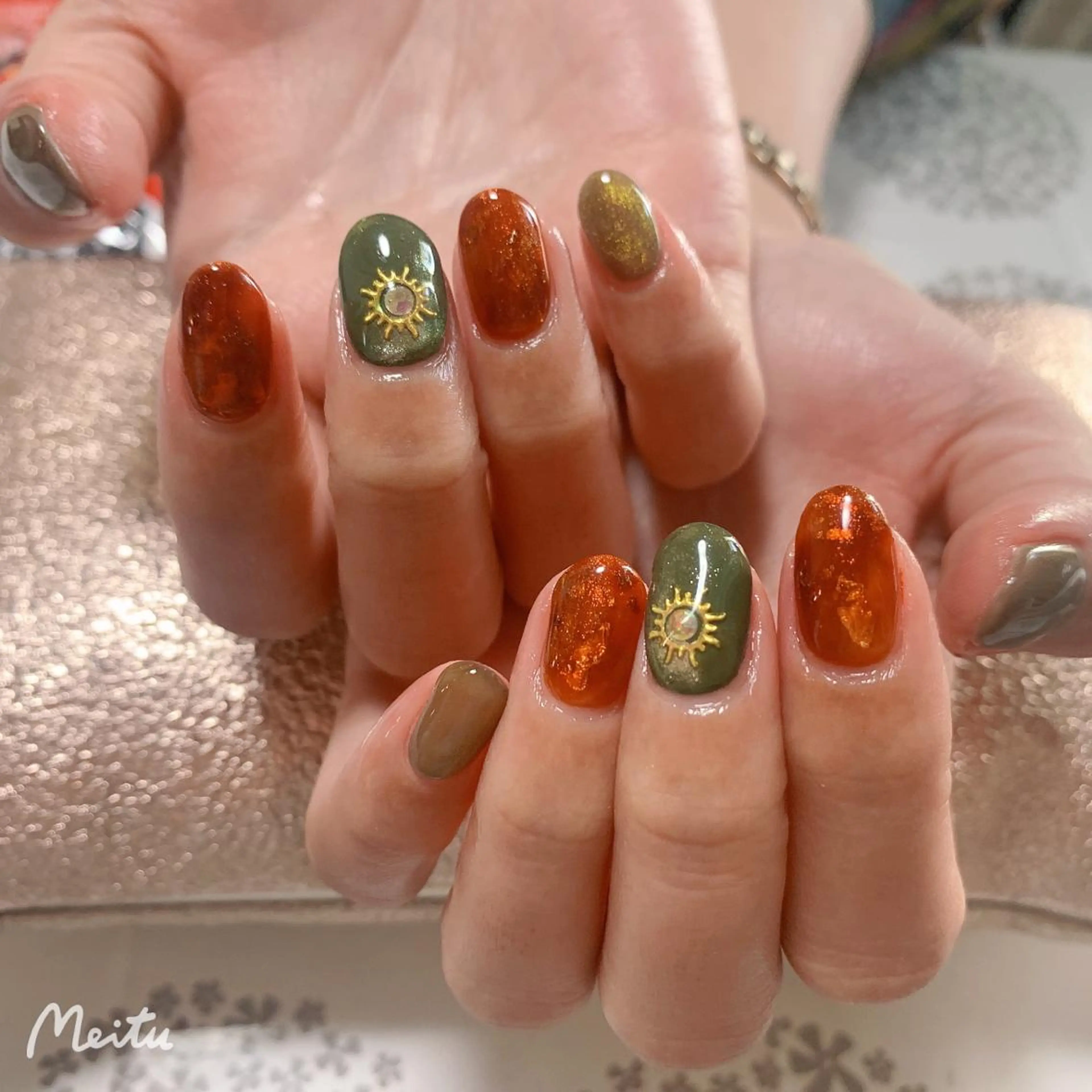 ネイル マグネットネイル 林 ✨syousyouのネイルデザイン