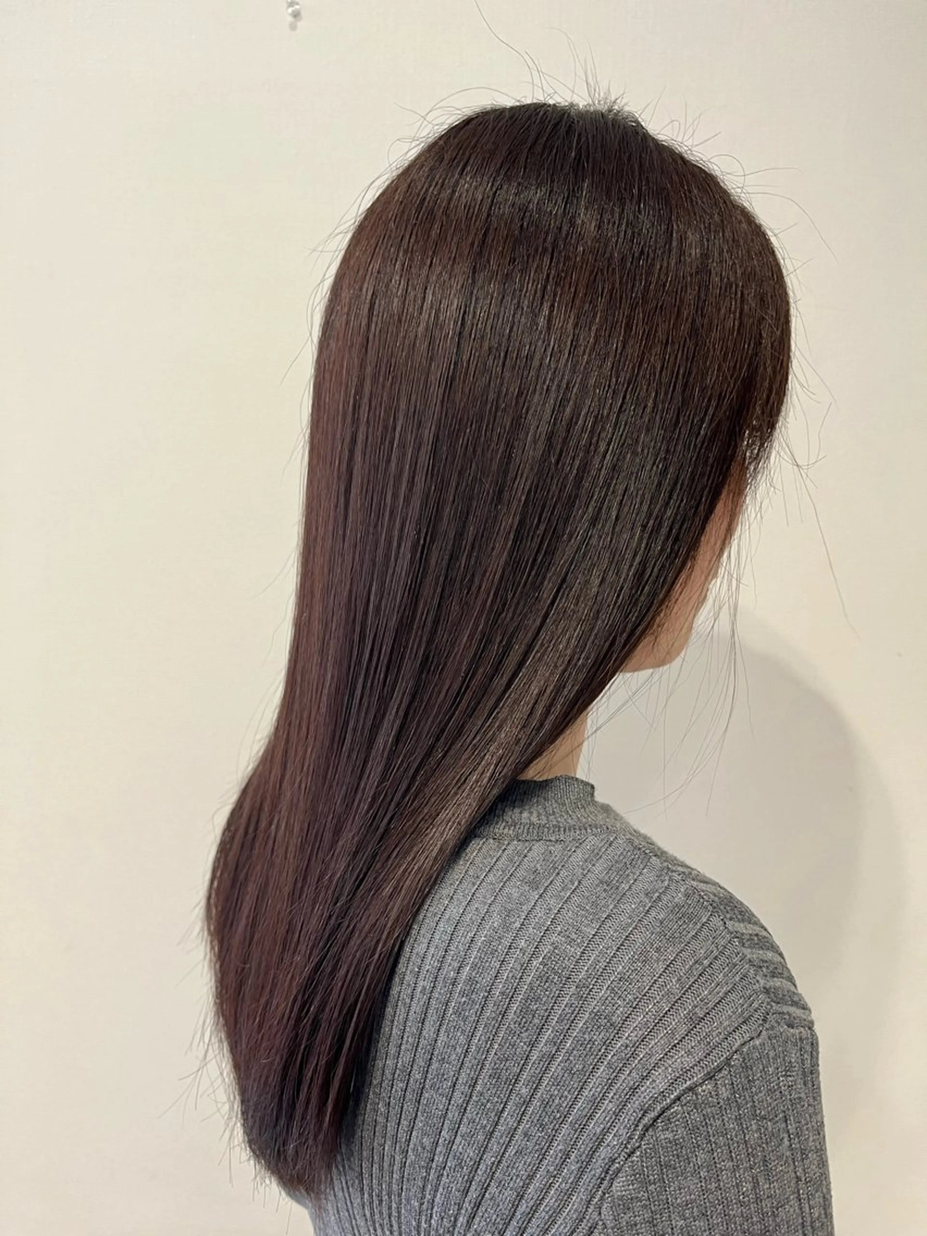 ロング カラー ヘアカラー トリートメント 艶髪特化 しゅんぼう 長岡髪質改善のヘアスタイル