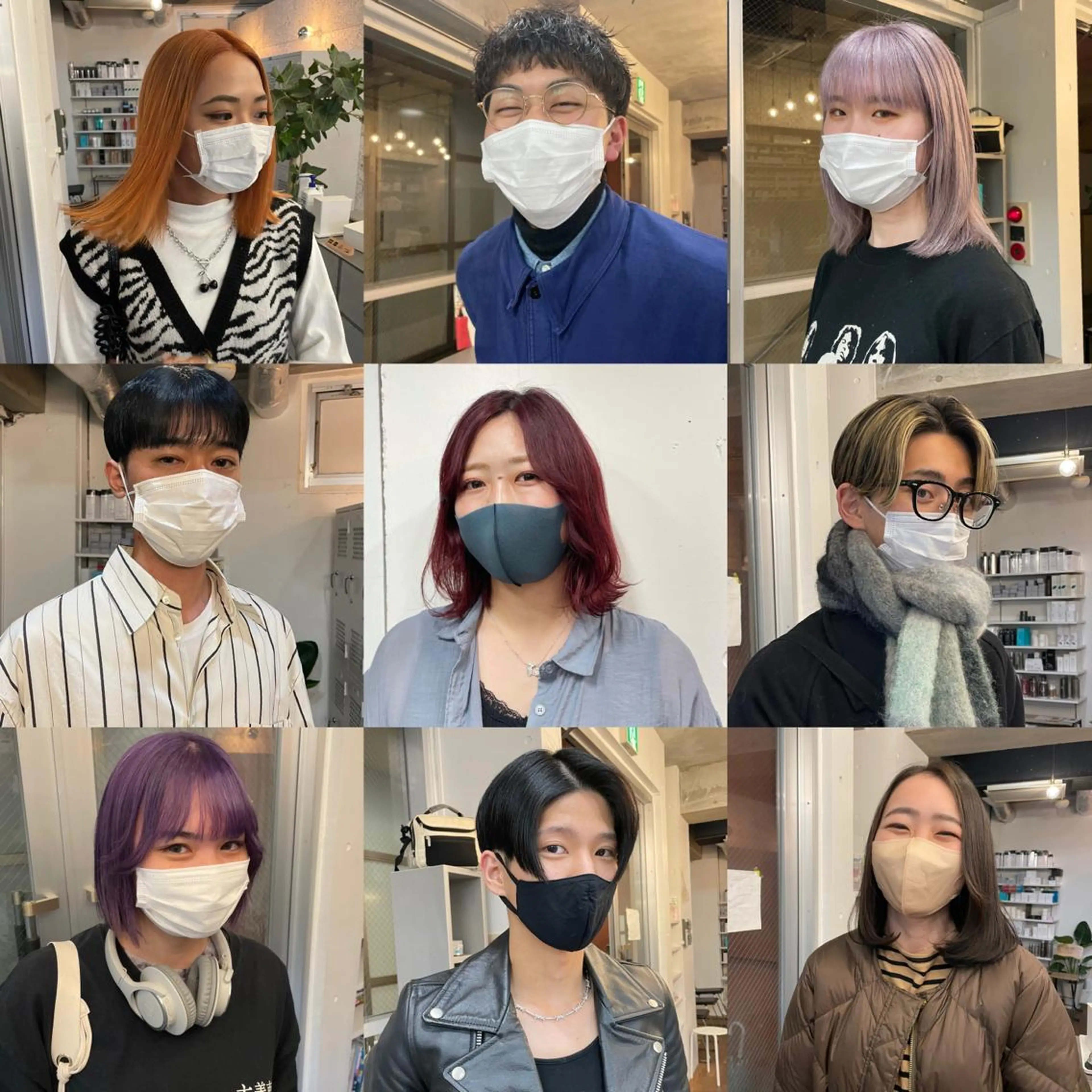 カラー パーマ ヘアアレンジ メンズ fifth所属・センターパート／マッ シュ／パーマ　あさみのヘアスタイル