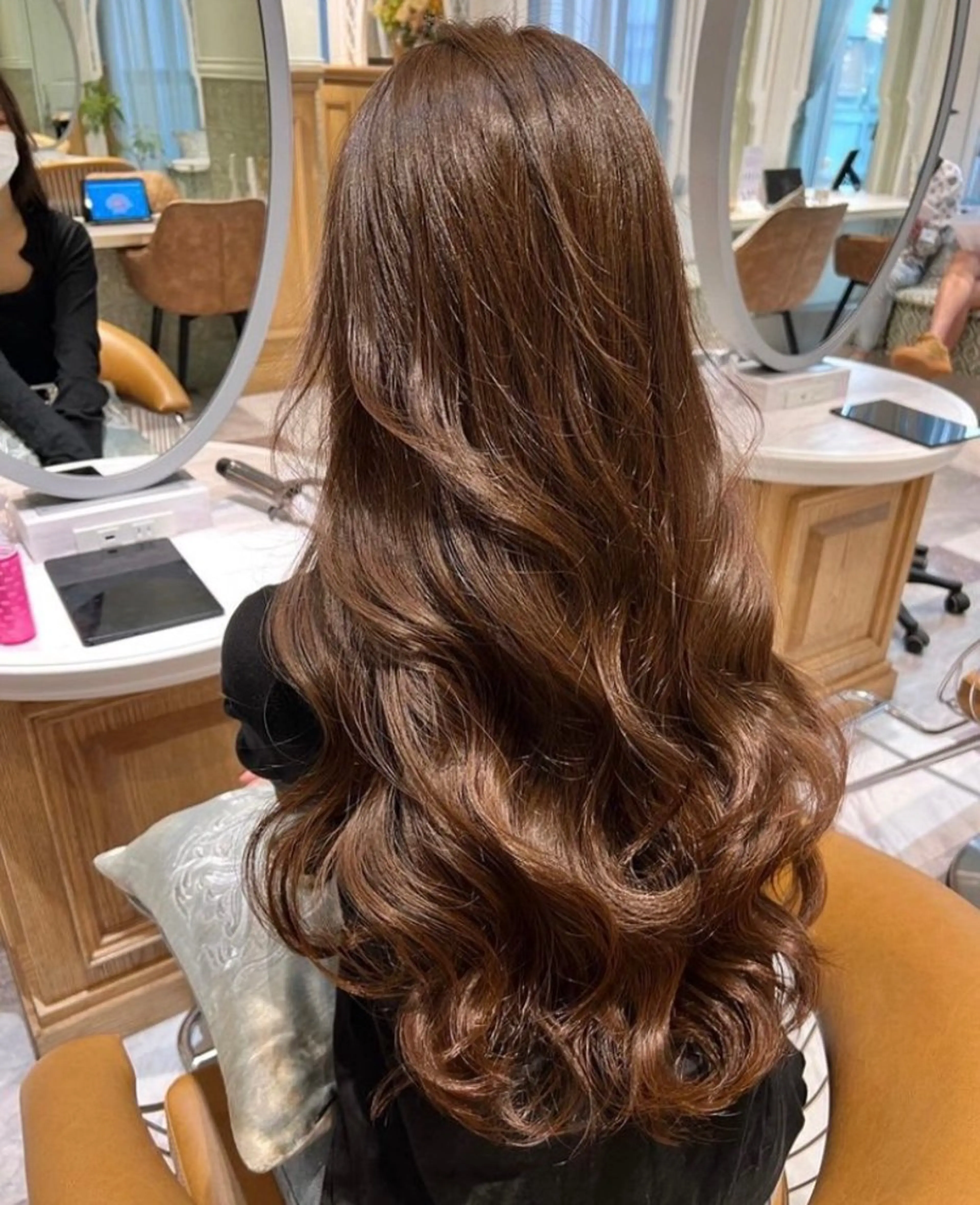 ロング カラー ❤️ブリーチなし💚 ダブルカラー平野実花のヘアスタイル