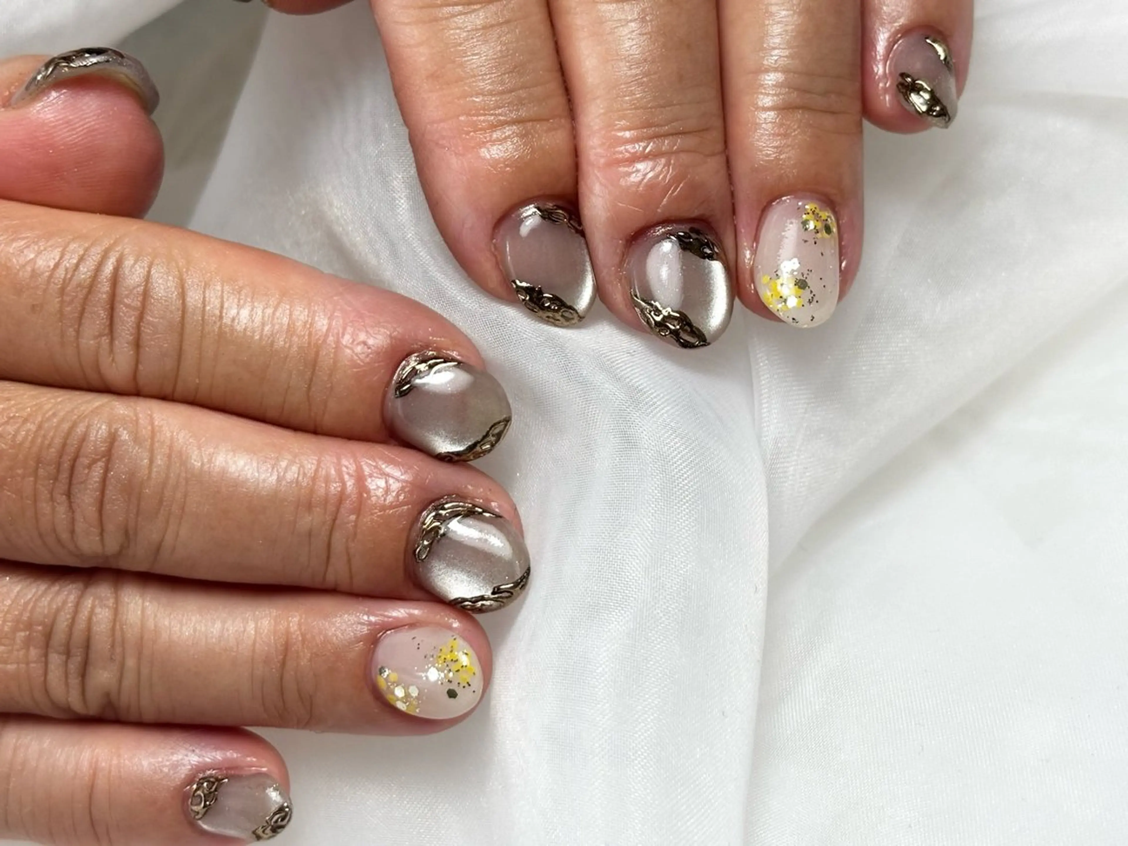 ネイル マグネットネイル ハンドネイル MIKA ♡のネイルデザイン