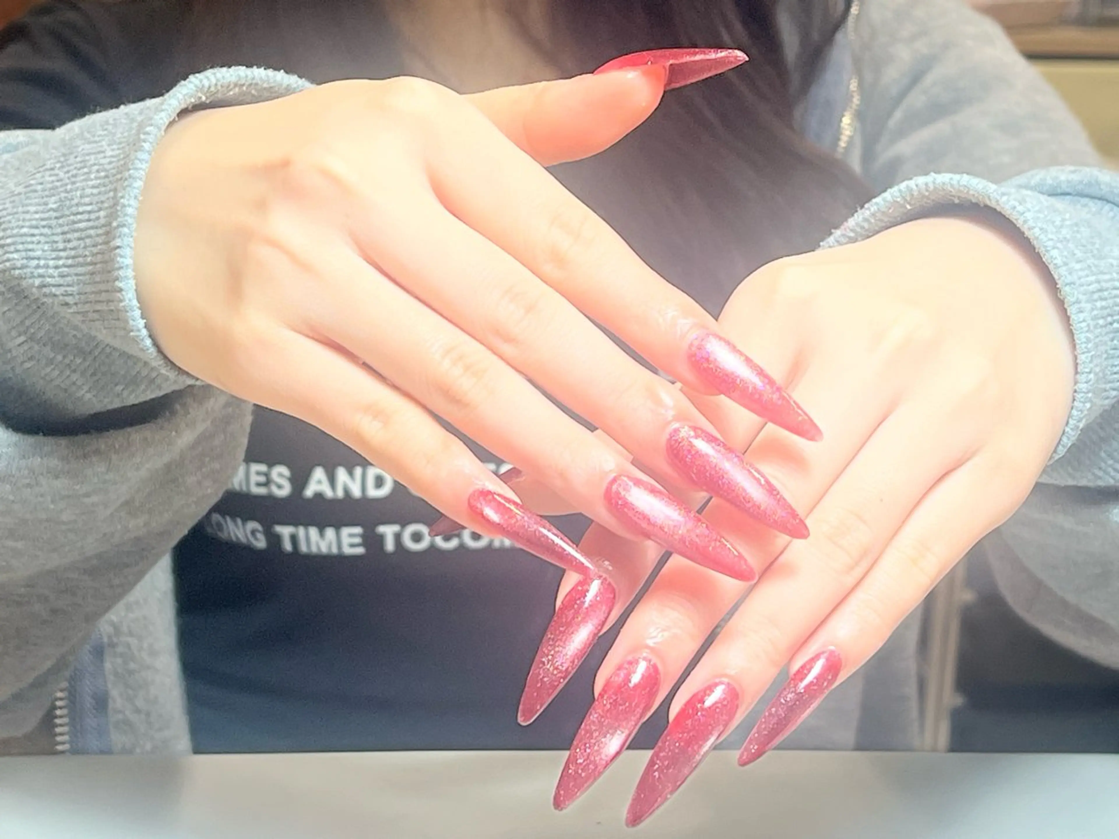 ネイル アートネイル 韓国ネイル 持ち込み ニュアンスネイル ワンカラーネイル ハンドネイル ハンドケア イブ ネイリのネイルデザイン