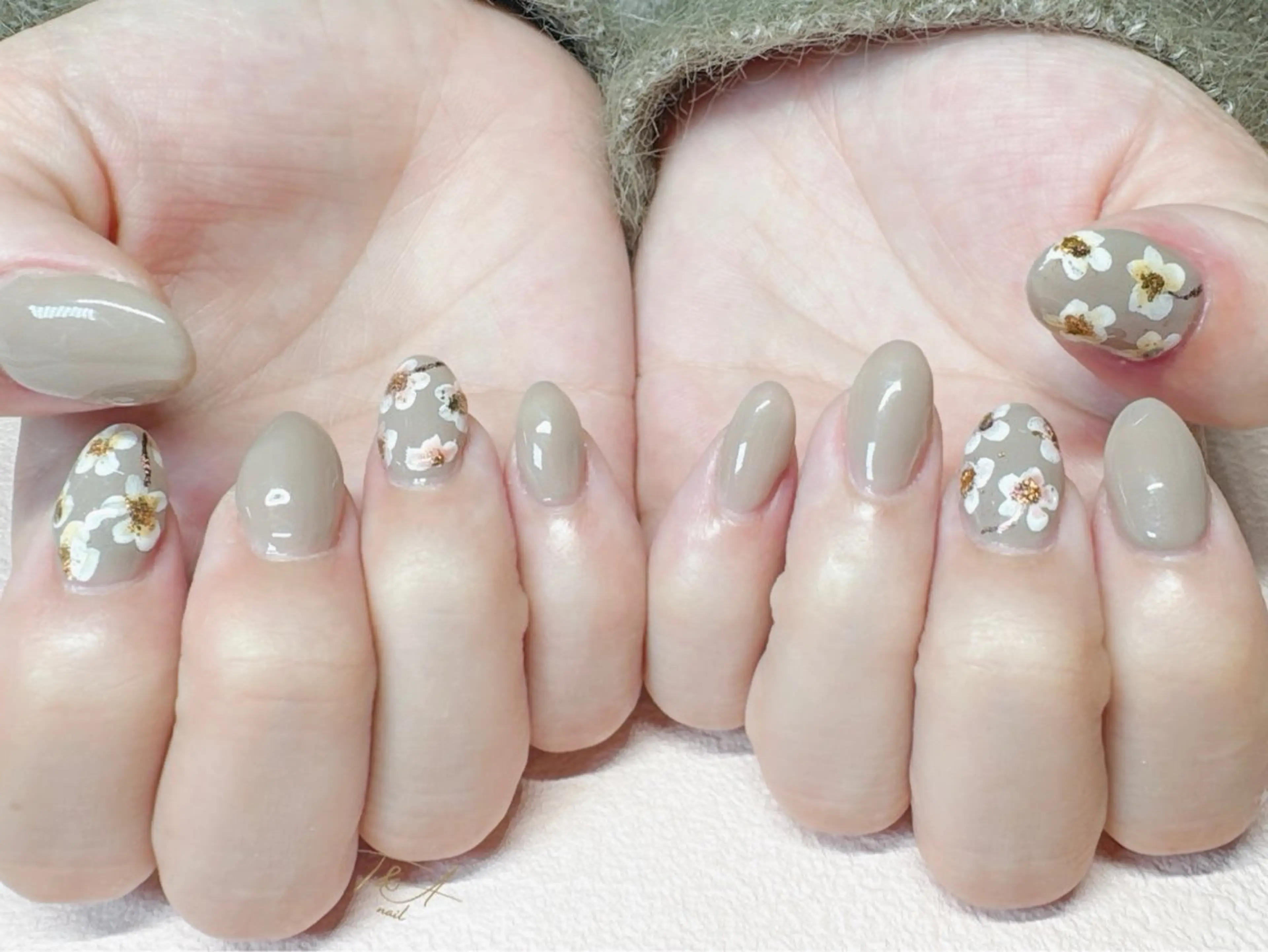 ネイル フラワーネイル ジェルネイル スカルプネイル 春ネイル ハンドネイル T&A nailのネイルデザイン