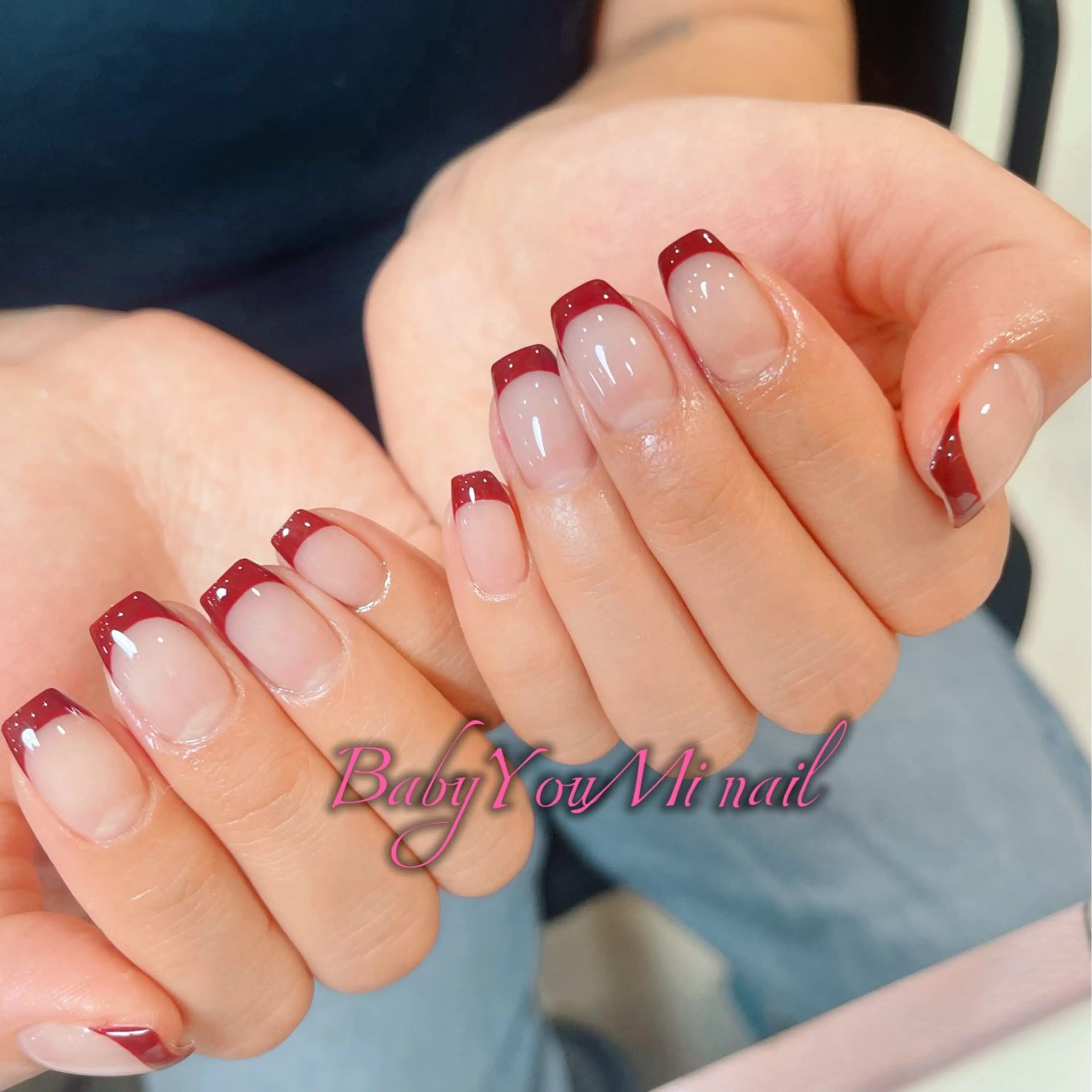 ネイル オーロラネイル フラワーネイル フットネイル フレンチネイル ジェルネイル ハンドネイル BabyYouMi ねねのネイルデザイン