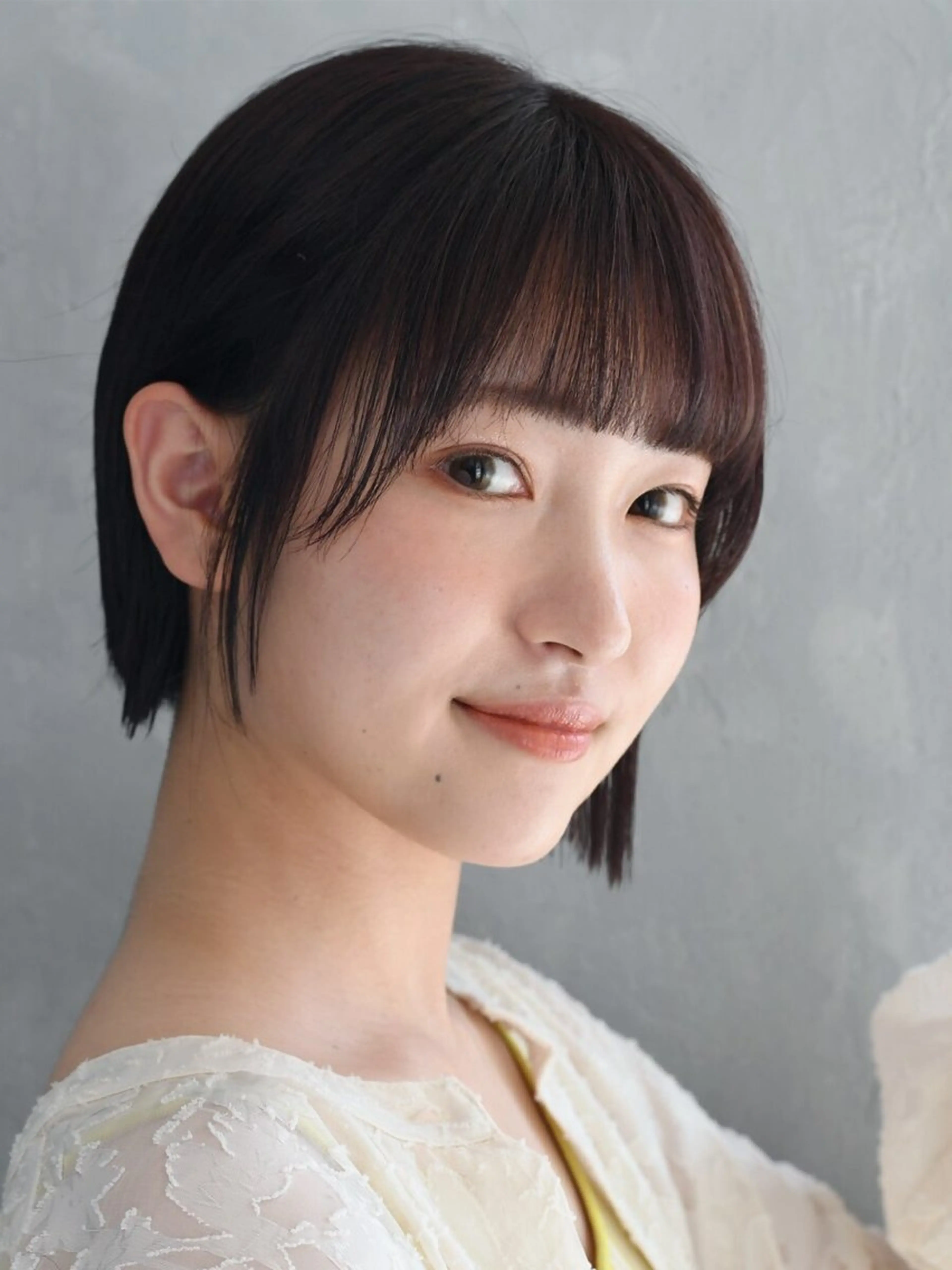 ショート カラー 丸みショート ボブ ショートヘア 小顔カット 縮毛矯正 💎ハイライトカラー /髪質改善カラー💎のヘアスタイル