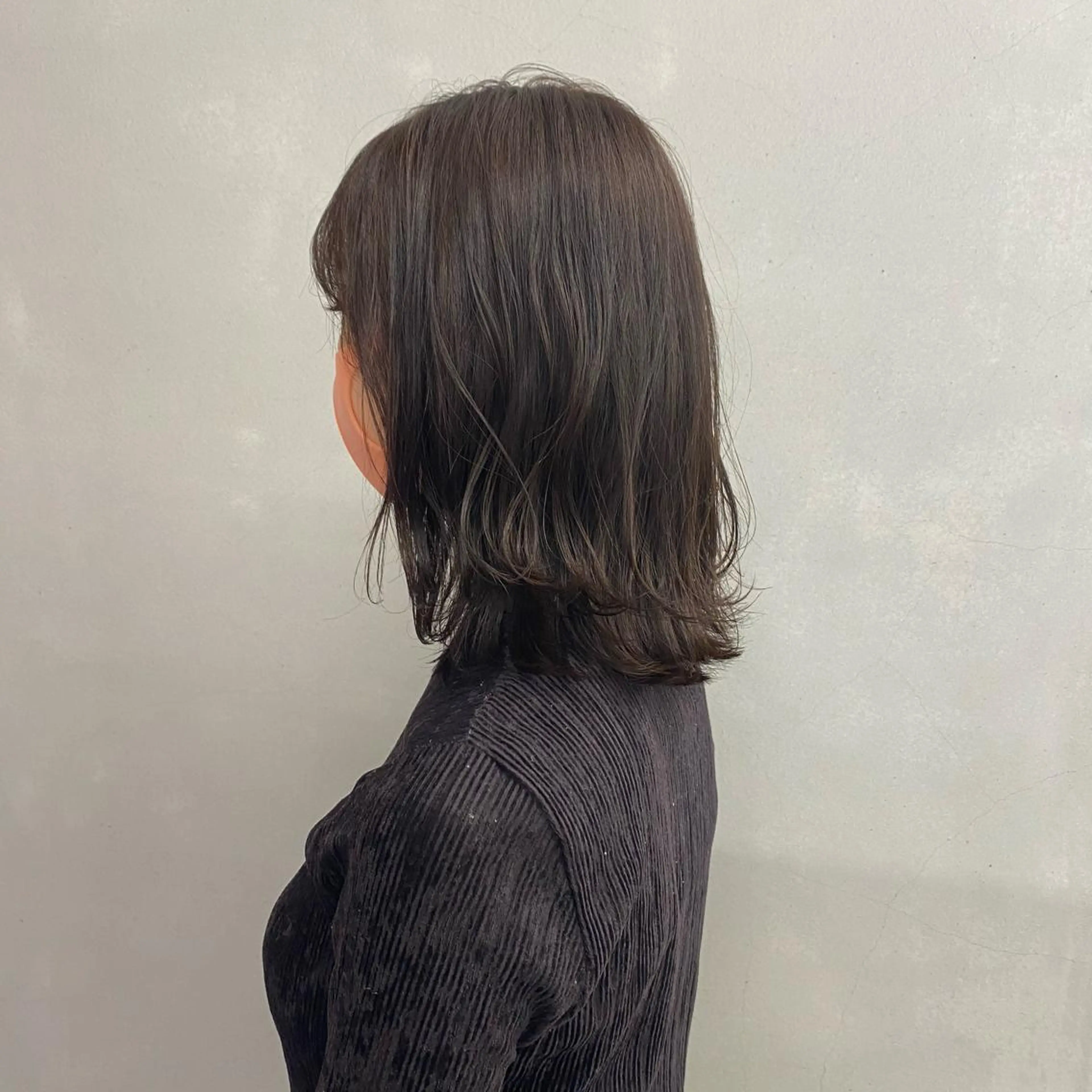 ミディアム カラー カット ヘアカラー トリートメント SANC hair salonのヘアスタイル