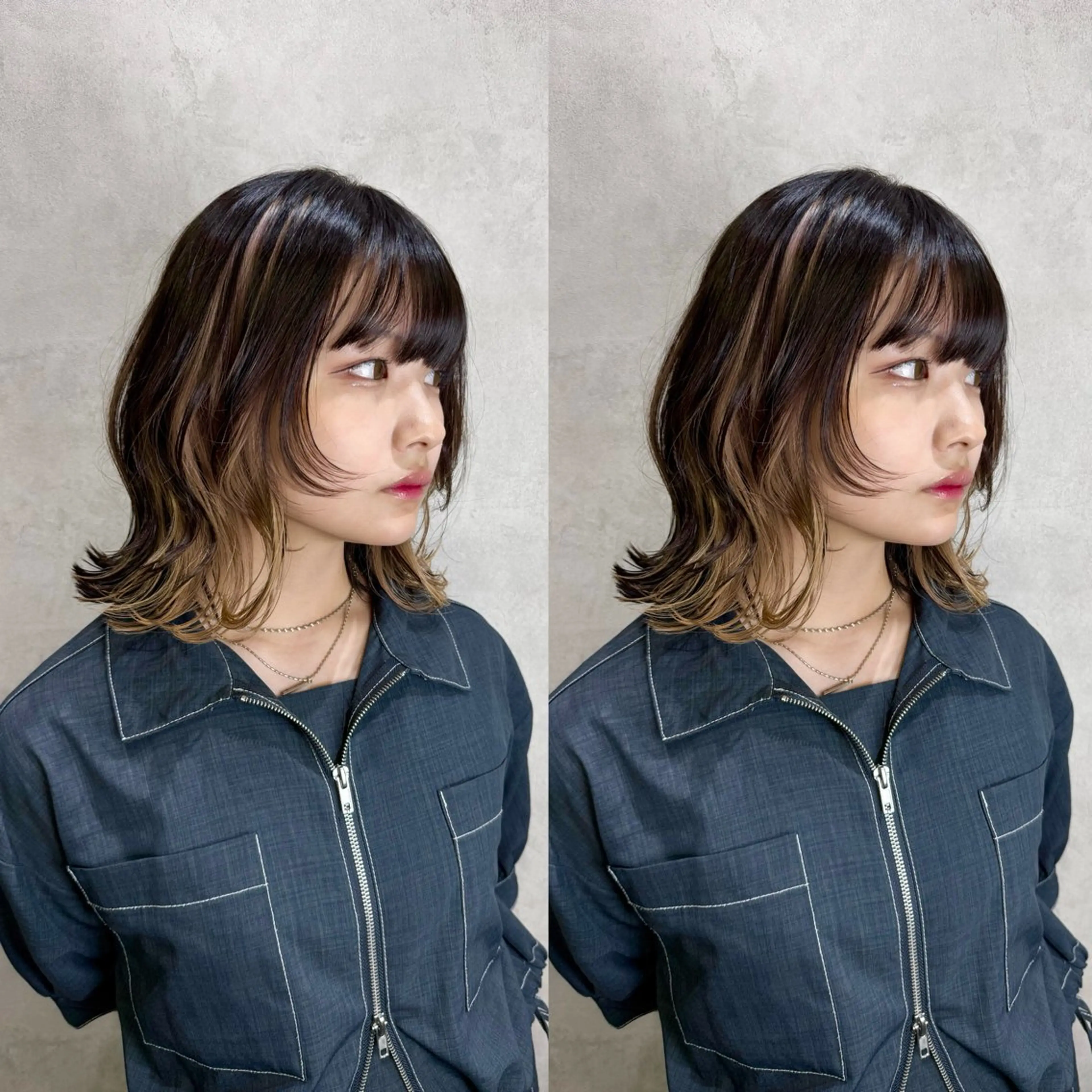 【🤎チラ見えするインナーカラーでオシャレヘア🤎】インナーカラー+カット+集中補修トリートメントの写真