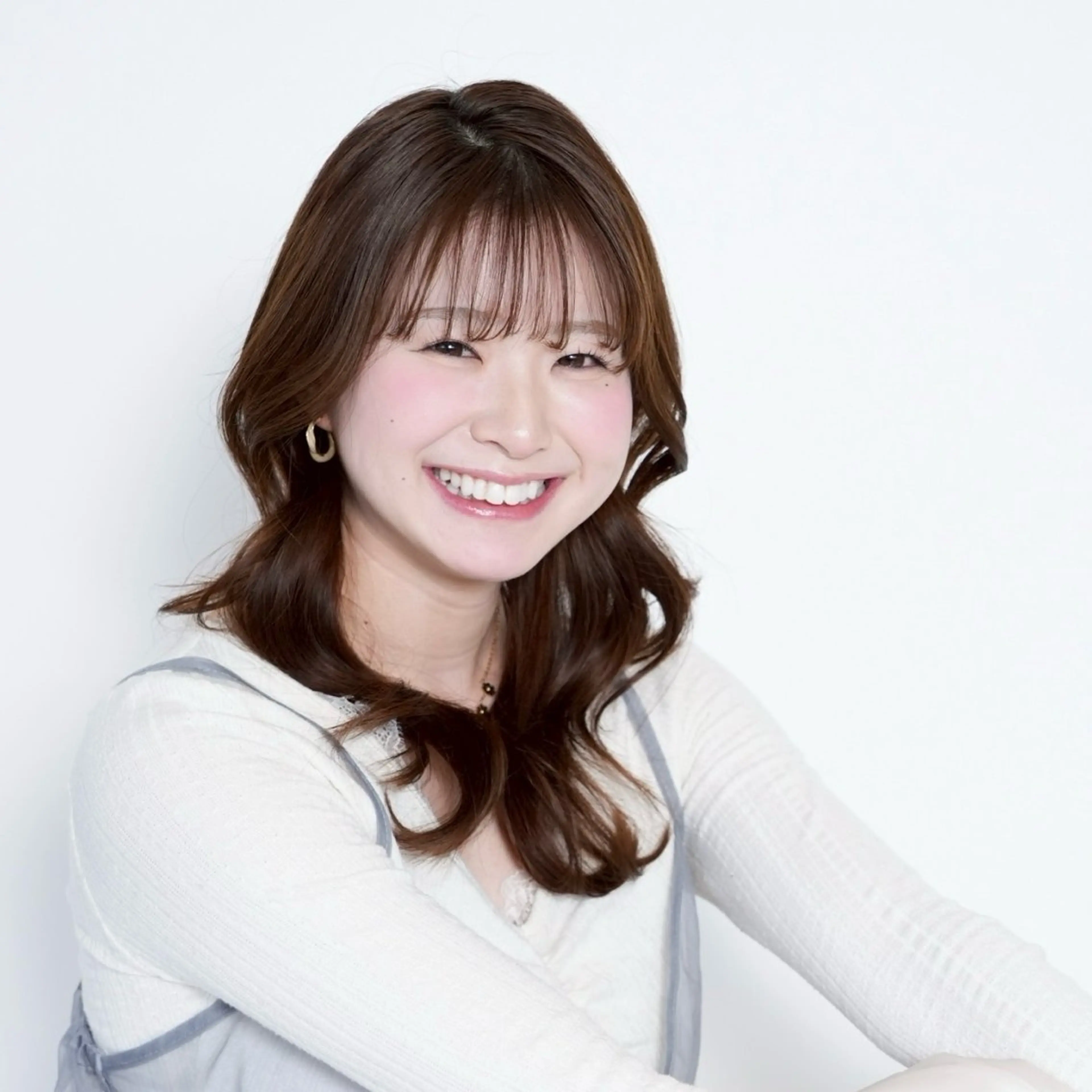 セミロング レイヤーカット カット ブリーチ/ヘアセット 【𝙍𝙞𝙣𝙤】のヘアスタイル