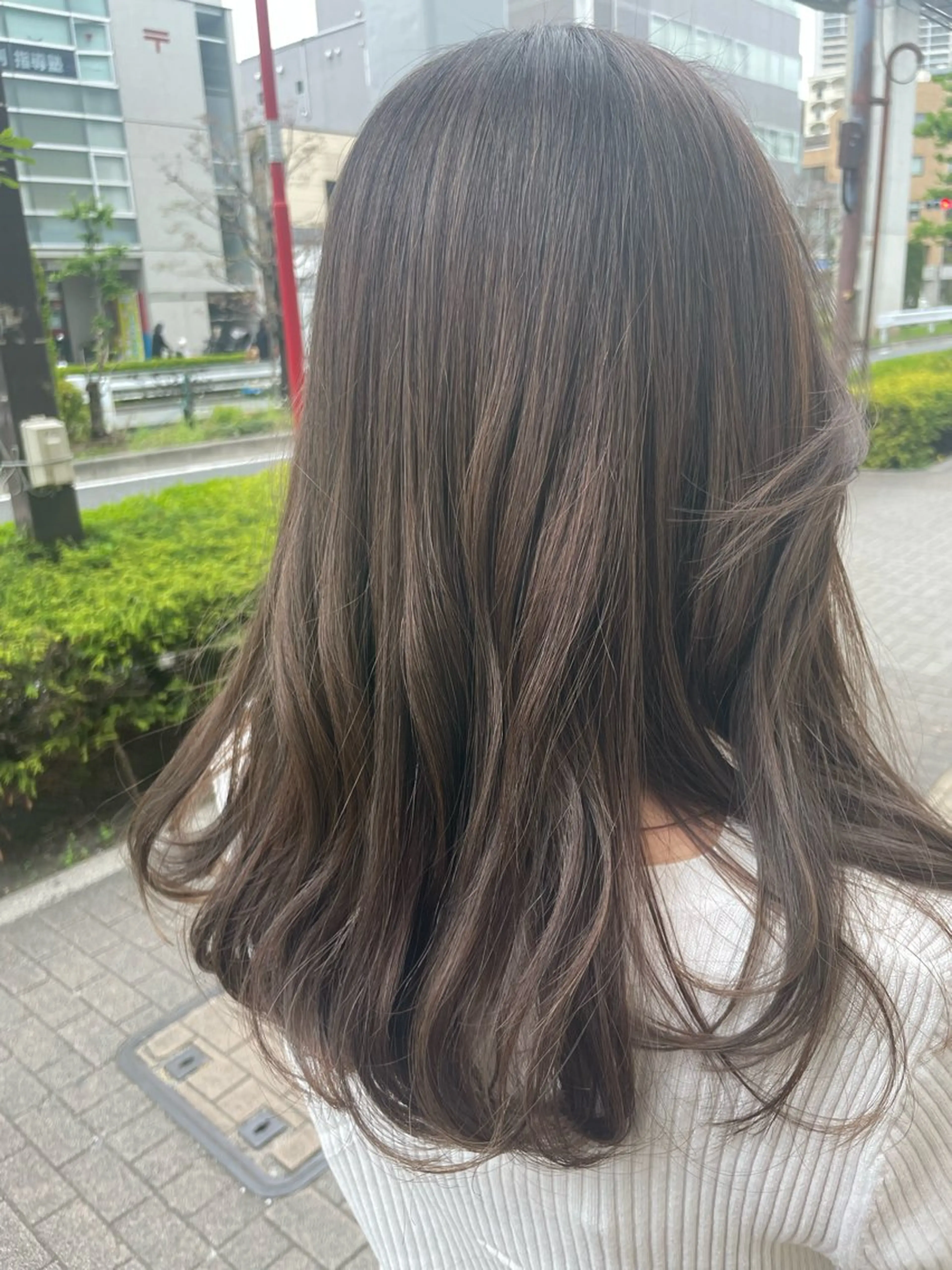 ミディアム カラー ベージュカラー カット ヘアカラー トリートメント 🦋NAKAMURA 🦋のヘアスタイル
