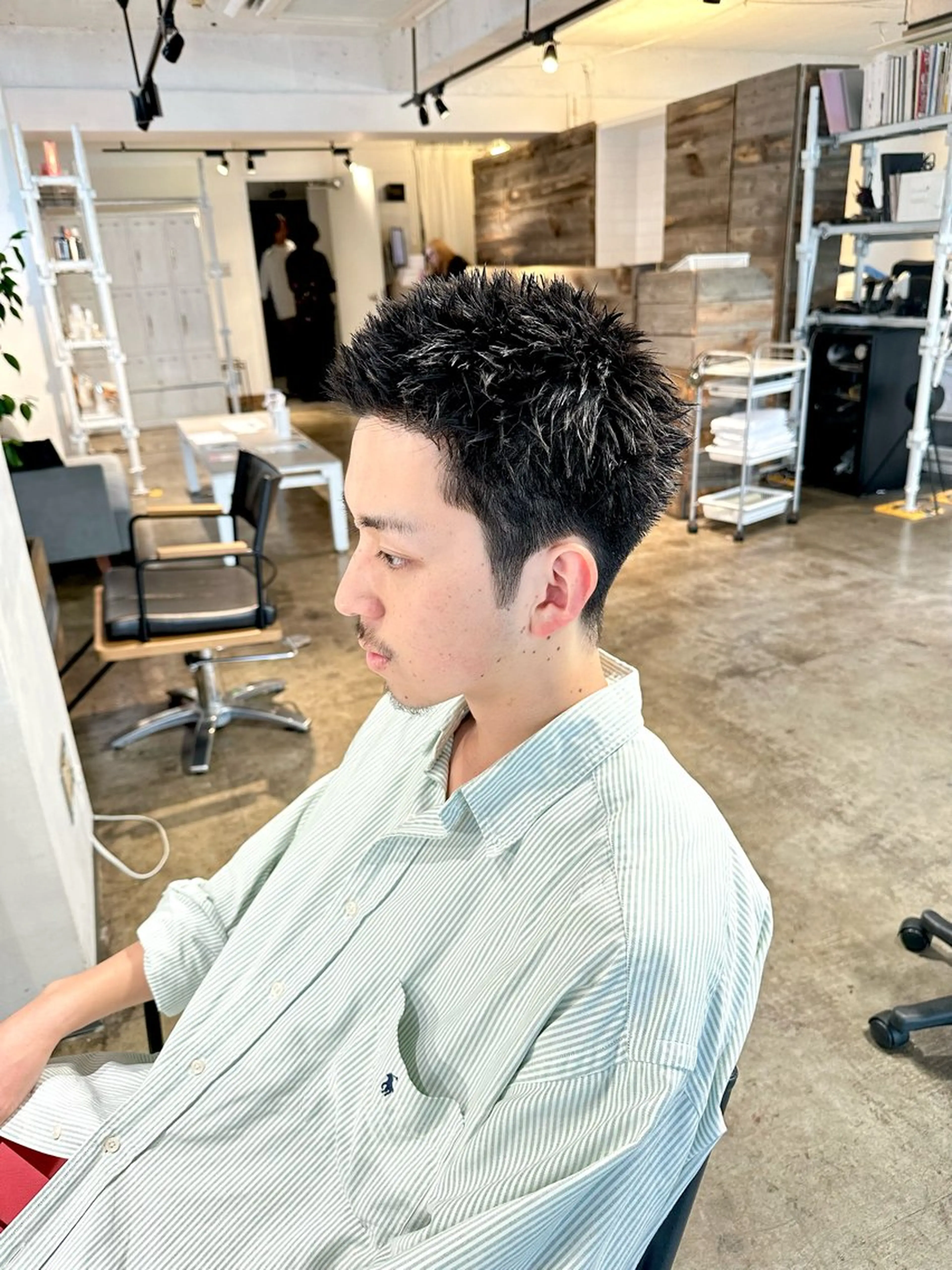 メンズ フェードカット スパイキーショート 刈り上げ カット 骨格補正施術/メンズ 専門美容師/YUYAのヘアスタイル