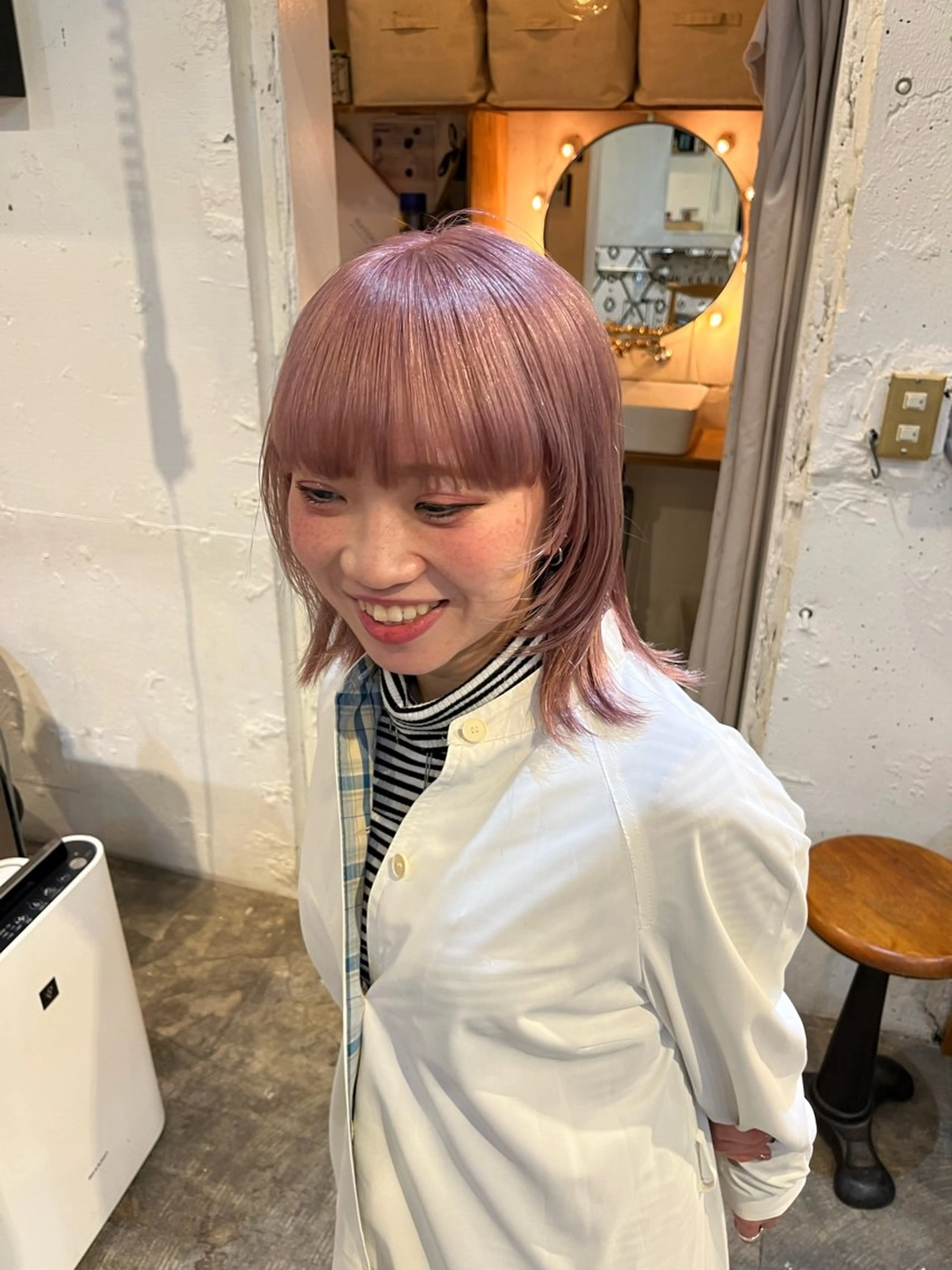 ミディアム カラー SAN所属・cut無料/レイヤー momoha🐰🪡のヘアスタイル