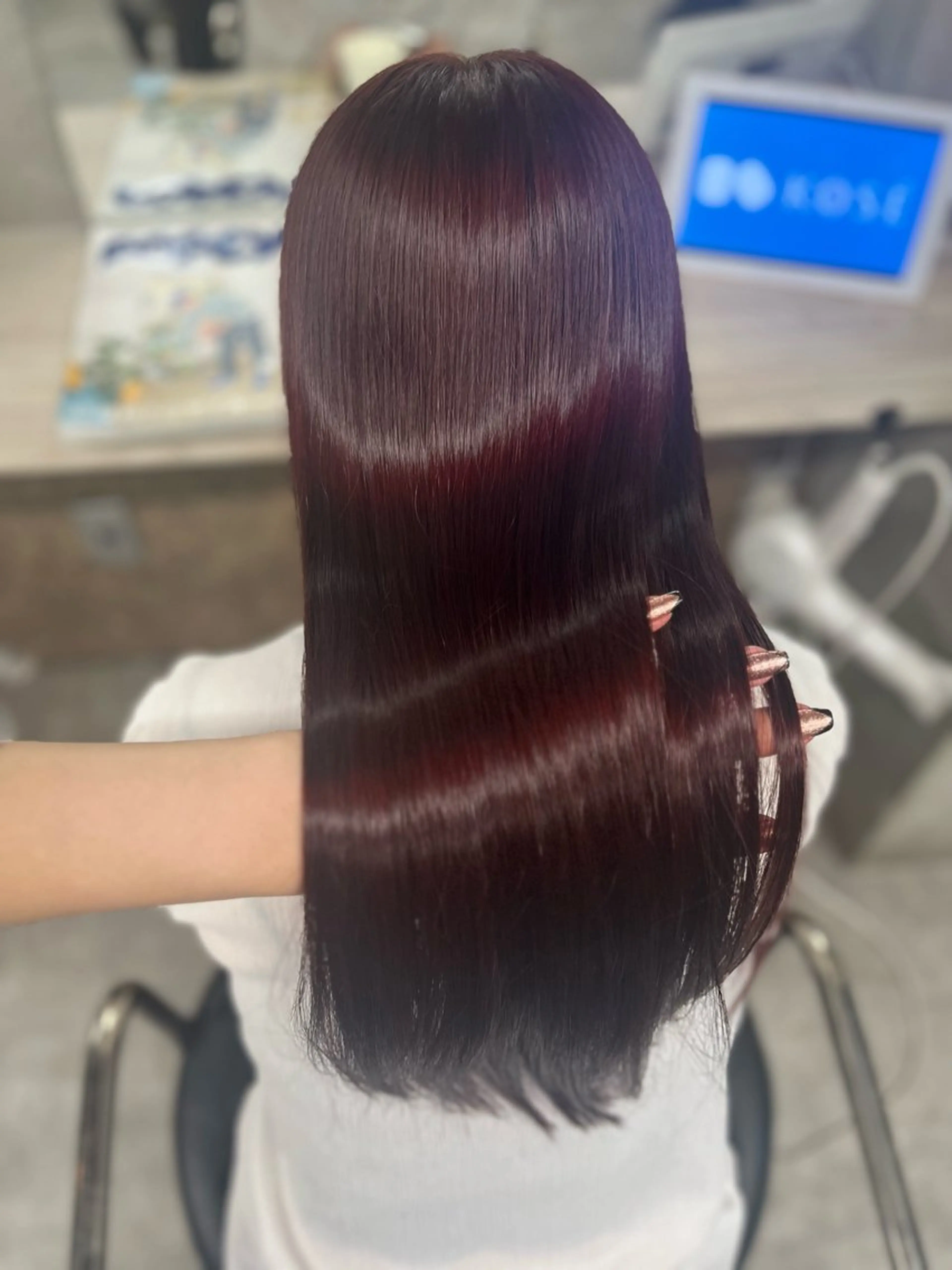 ロング カラー ヘアカラー トリートメント 🐈‍⬛多系統🕶 tsubura🖤のヘアスタイル