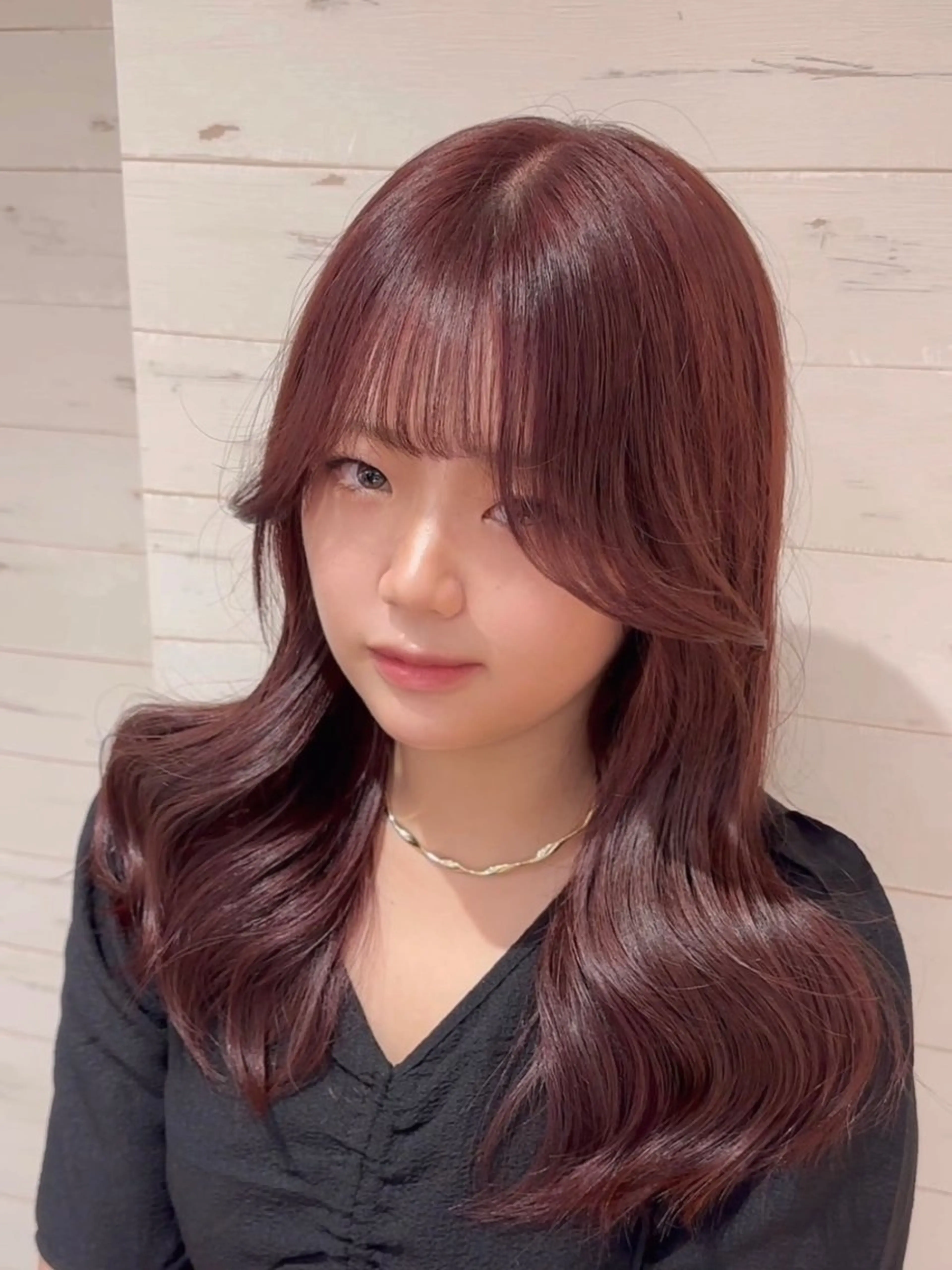 セミロング カラー 黒髪 ブリーチ ダブルカラー グレージュ 韓国風カラー カット ヘアカラー トリートメント ヘッドスパ 韓国風/美髪/透明感 hiroのヘアスタイル