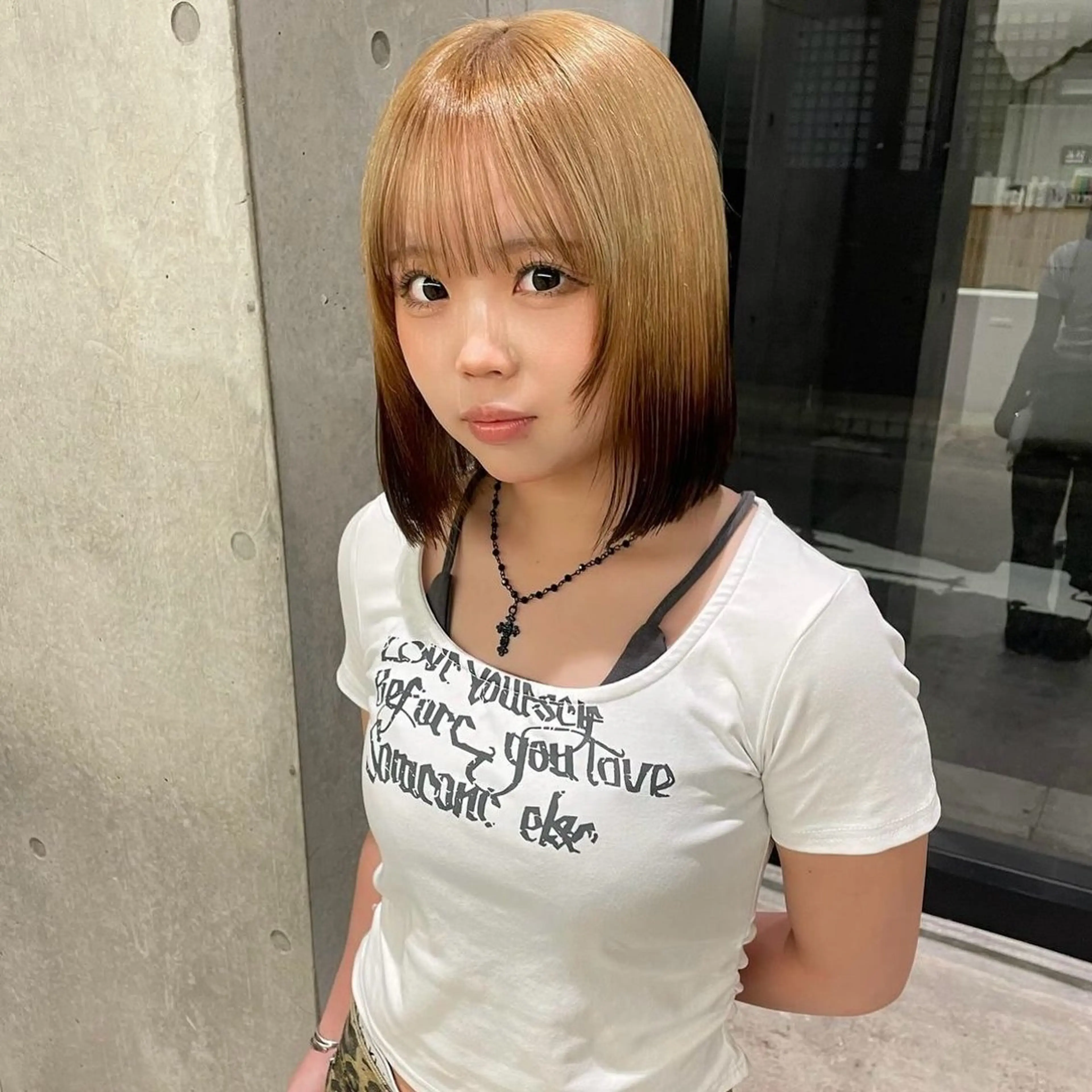 ショート カラー ヘアアレンジ ベージュカラー ブラウンカラー デザインカラー カット ヘアカラー トリートメント Mizobe misakiのヘアスタイル