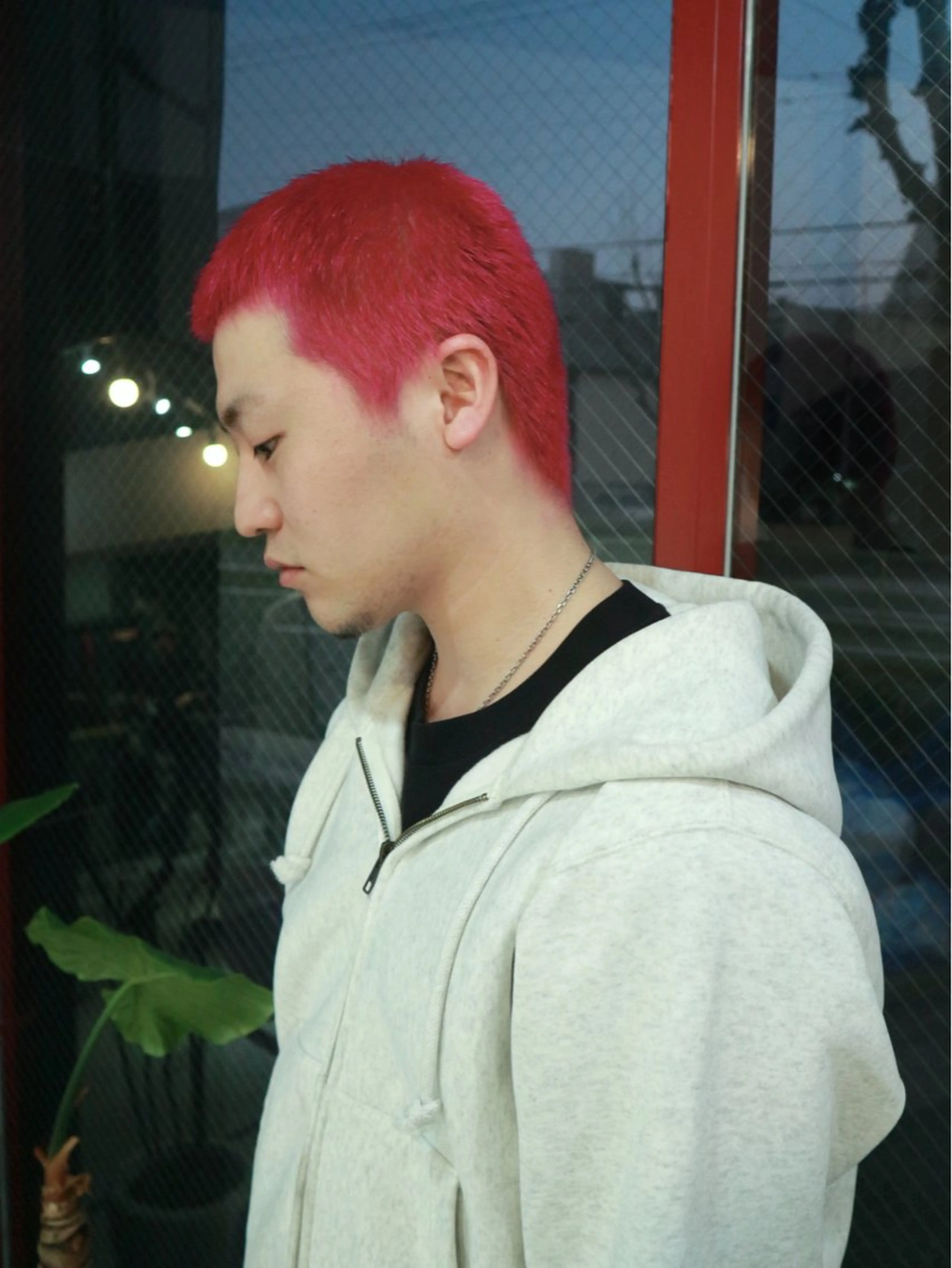 ショート カラー メンズ ヘアカラー ハイトーン/メンズ/ デザイン/梅田/ミユのヘアスタイル