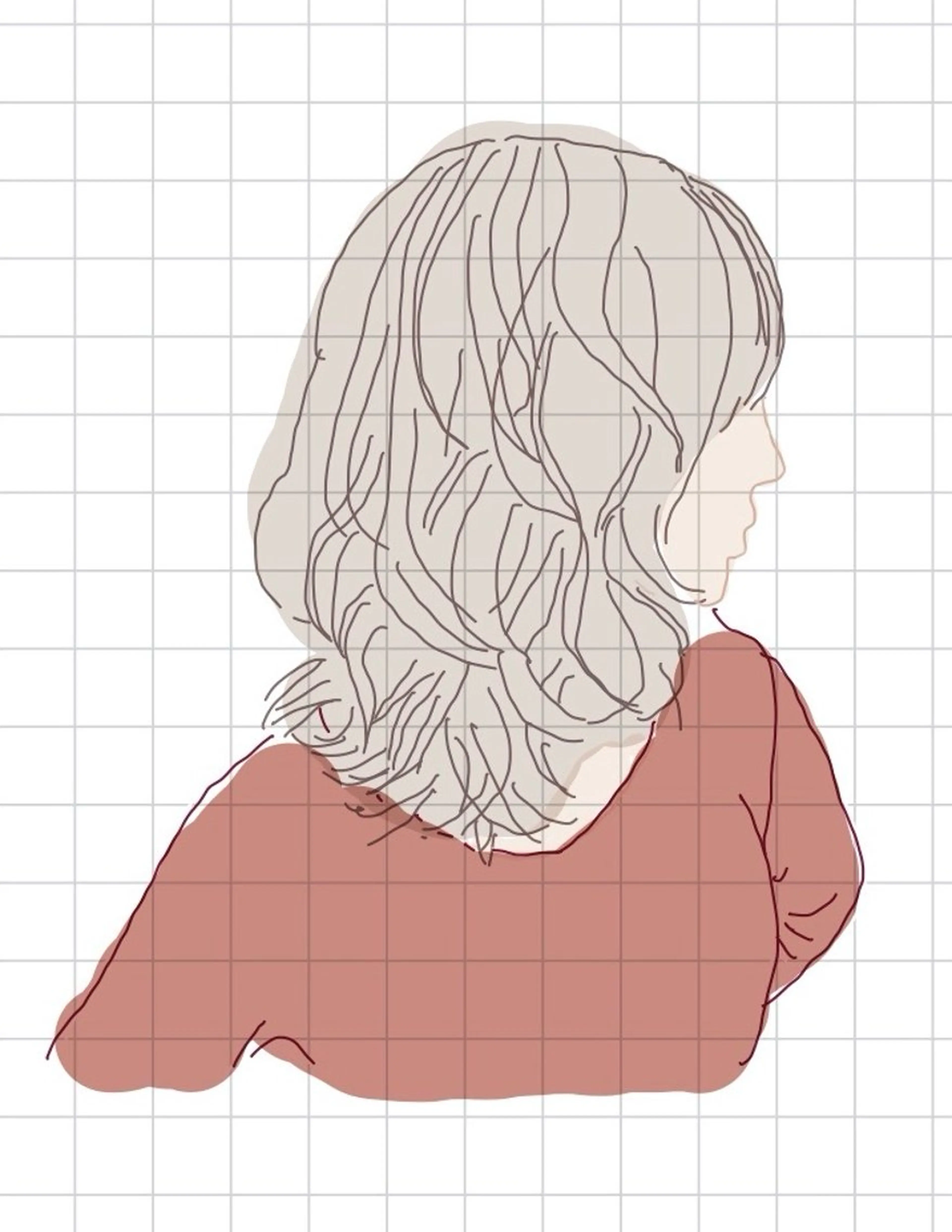 ロング 増田 枝里子のヘアスタイル