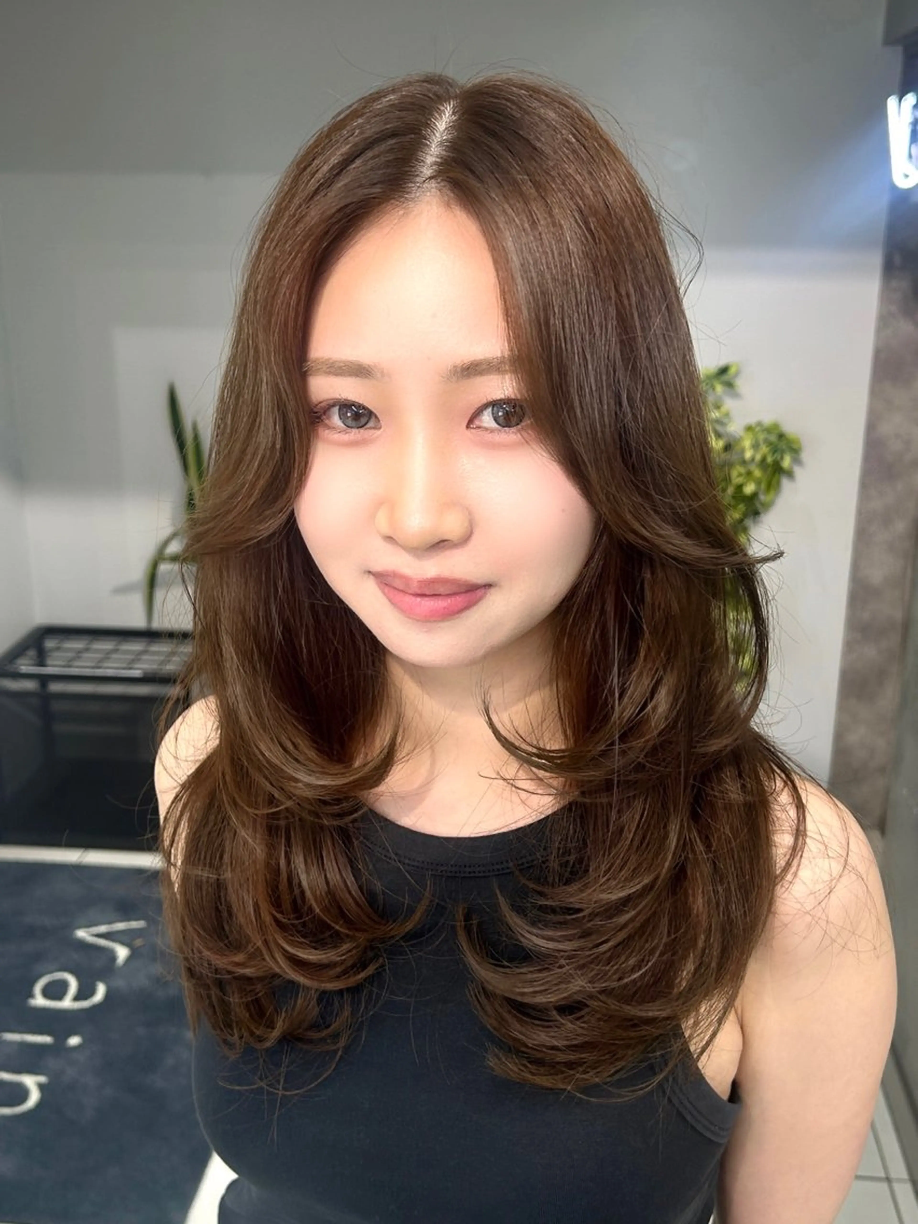 ロング レイヤー×ツヤカラー 渋谷/kougaのヘアスタイル