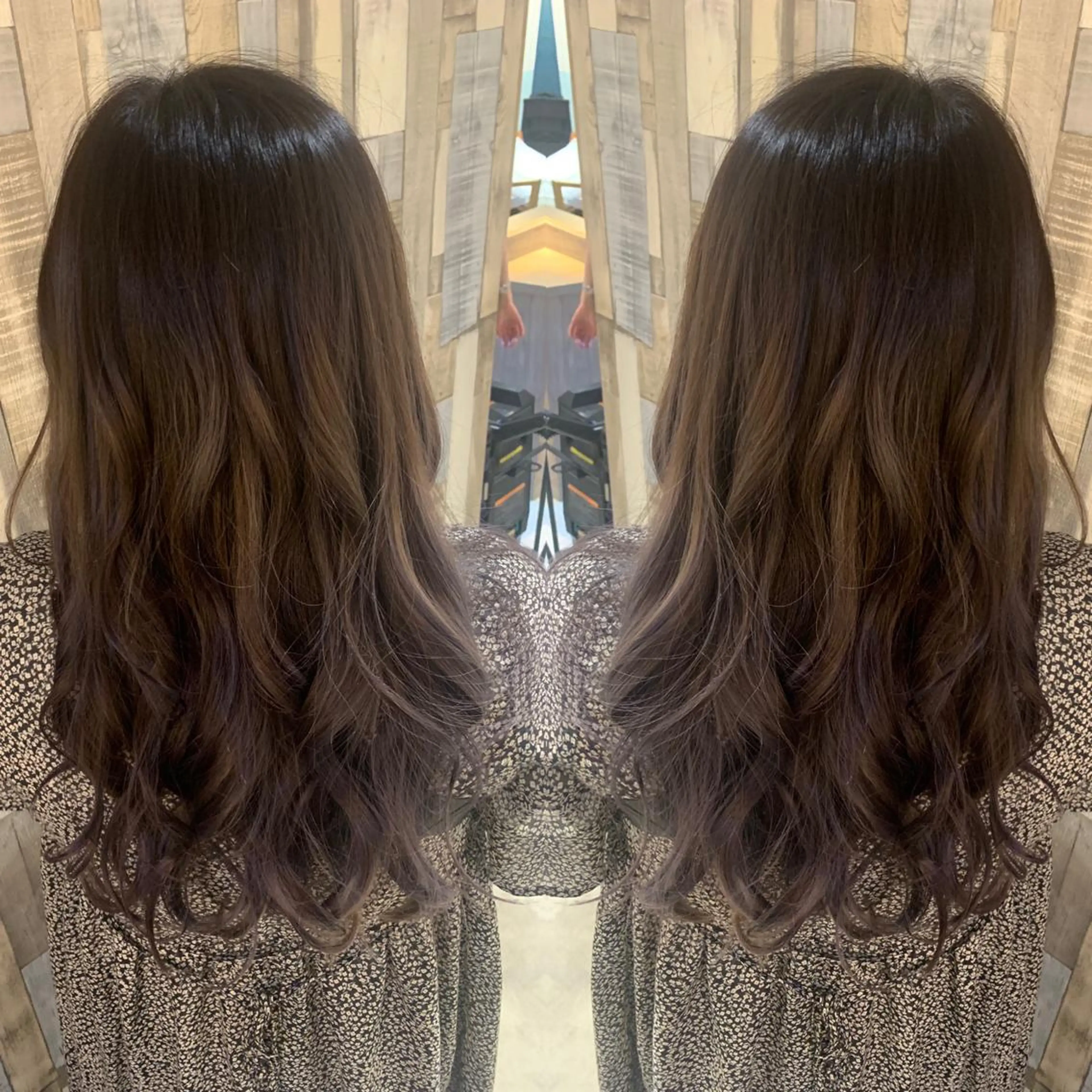 ロング カラー アッシュ グラデーションカラー 韓国🇰🇷 ✂︎hair 内田愛のヘアスタイル