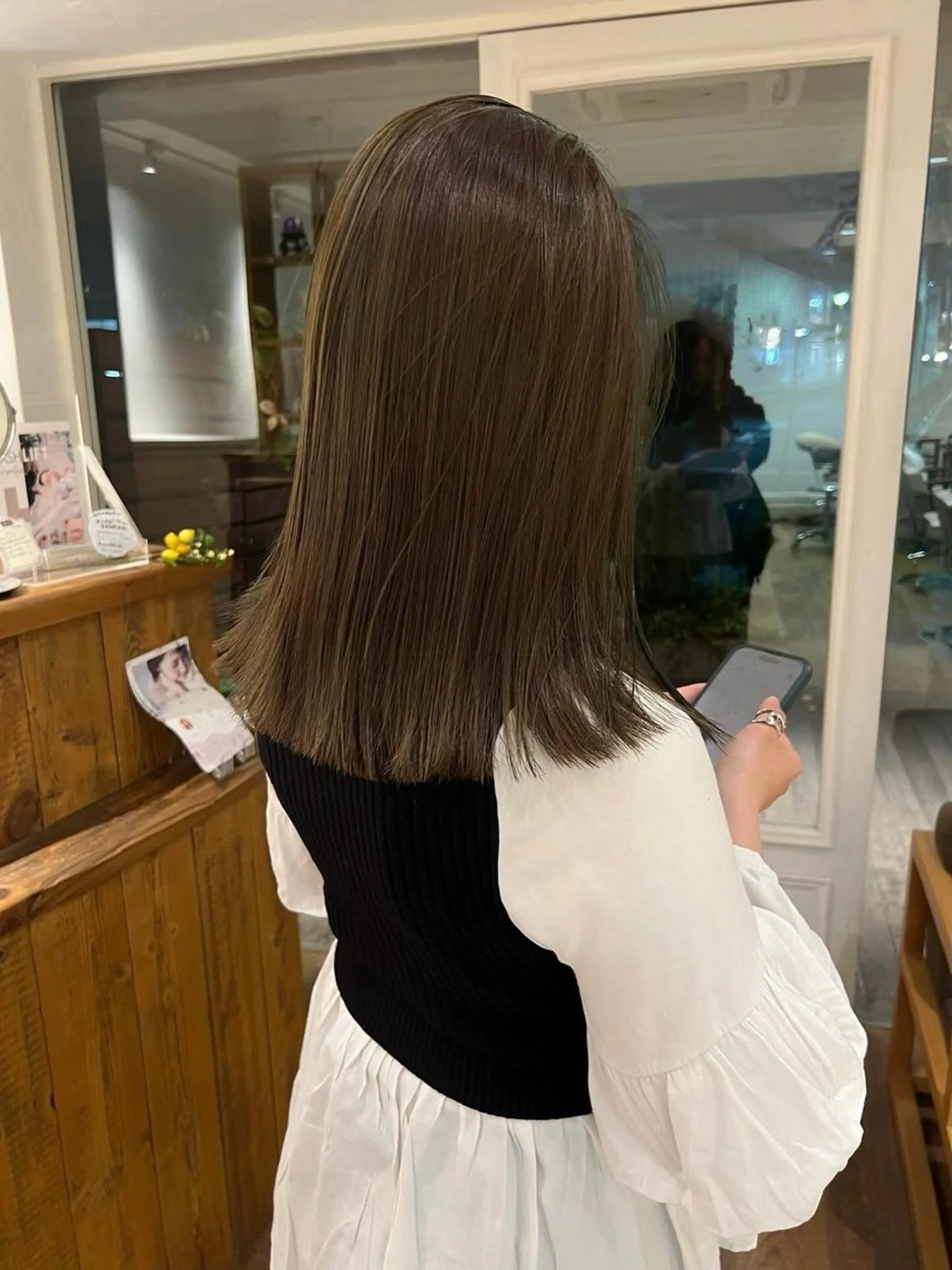 セミロング 天王寺美容室/暖色 カラー/chikaのヘアスタイル