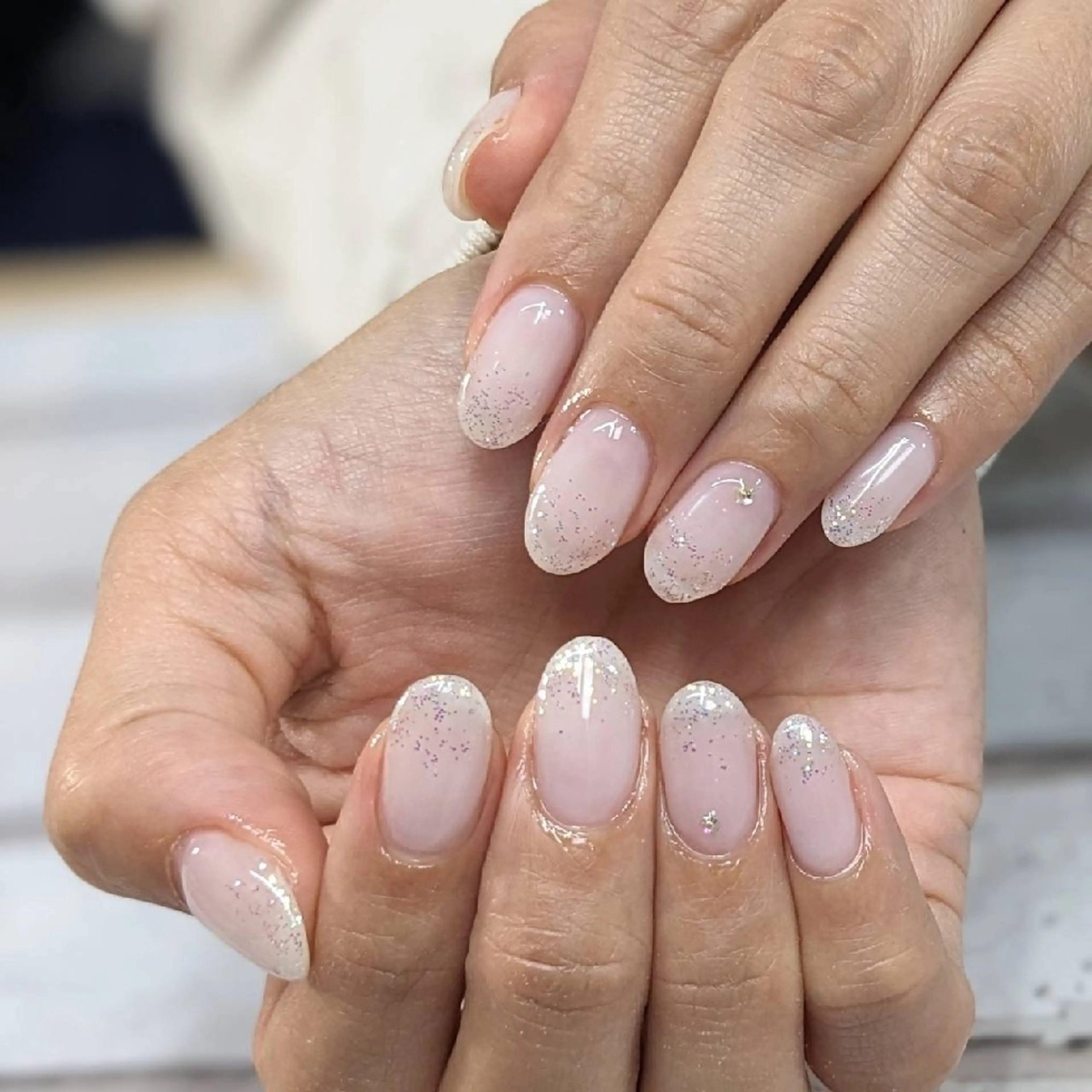ネイル ラメ(グリッター) ストーンネイル ハンドネイル ネイルサロンベルティ .keikoのネイルデザイン