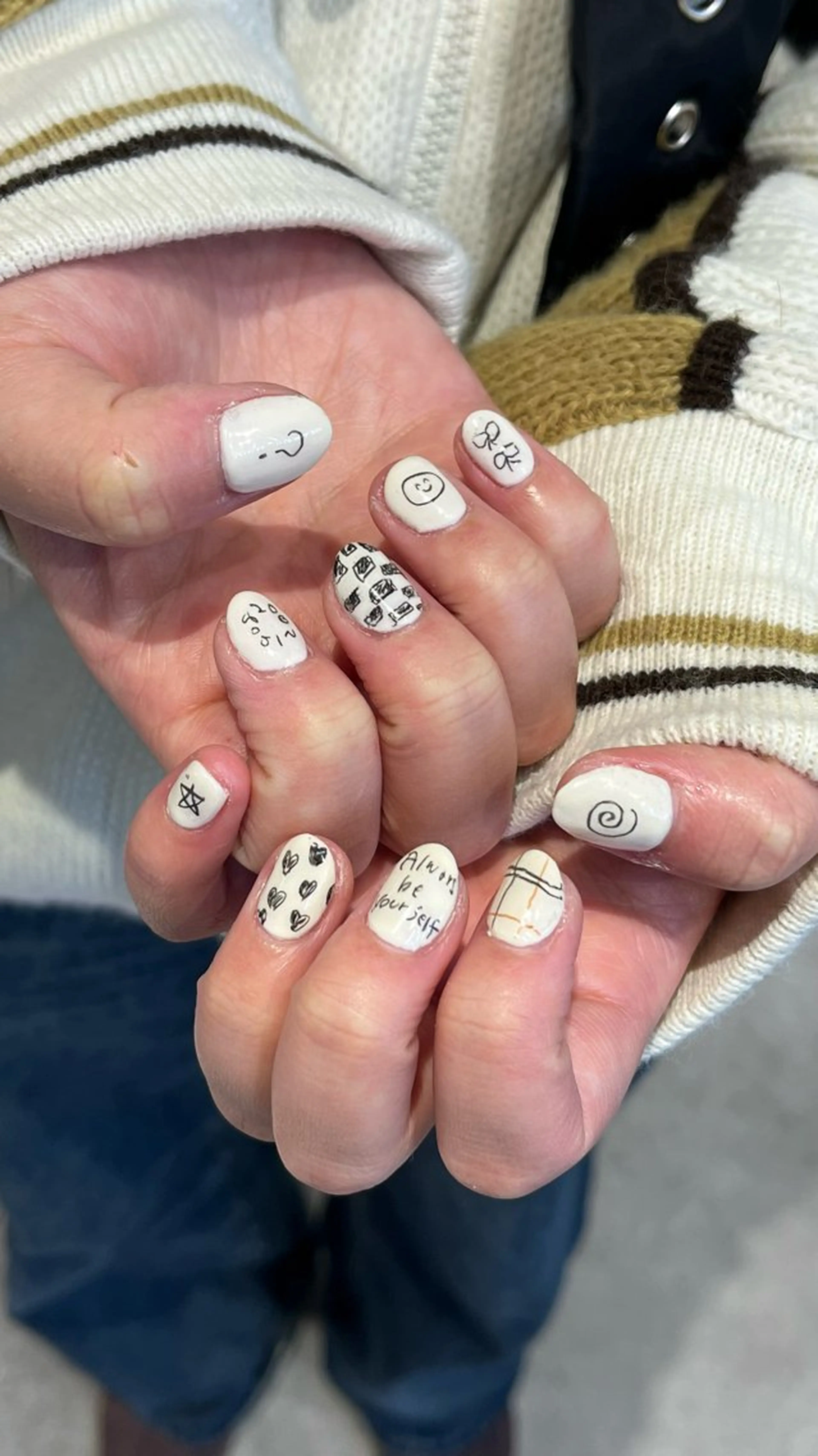 ネイル ハンドネイル メンズパーマ/ メッシュ📍ﾕﾘのヘアスタイル