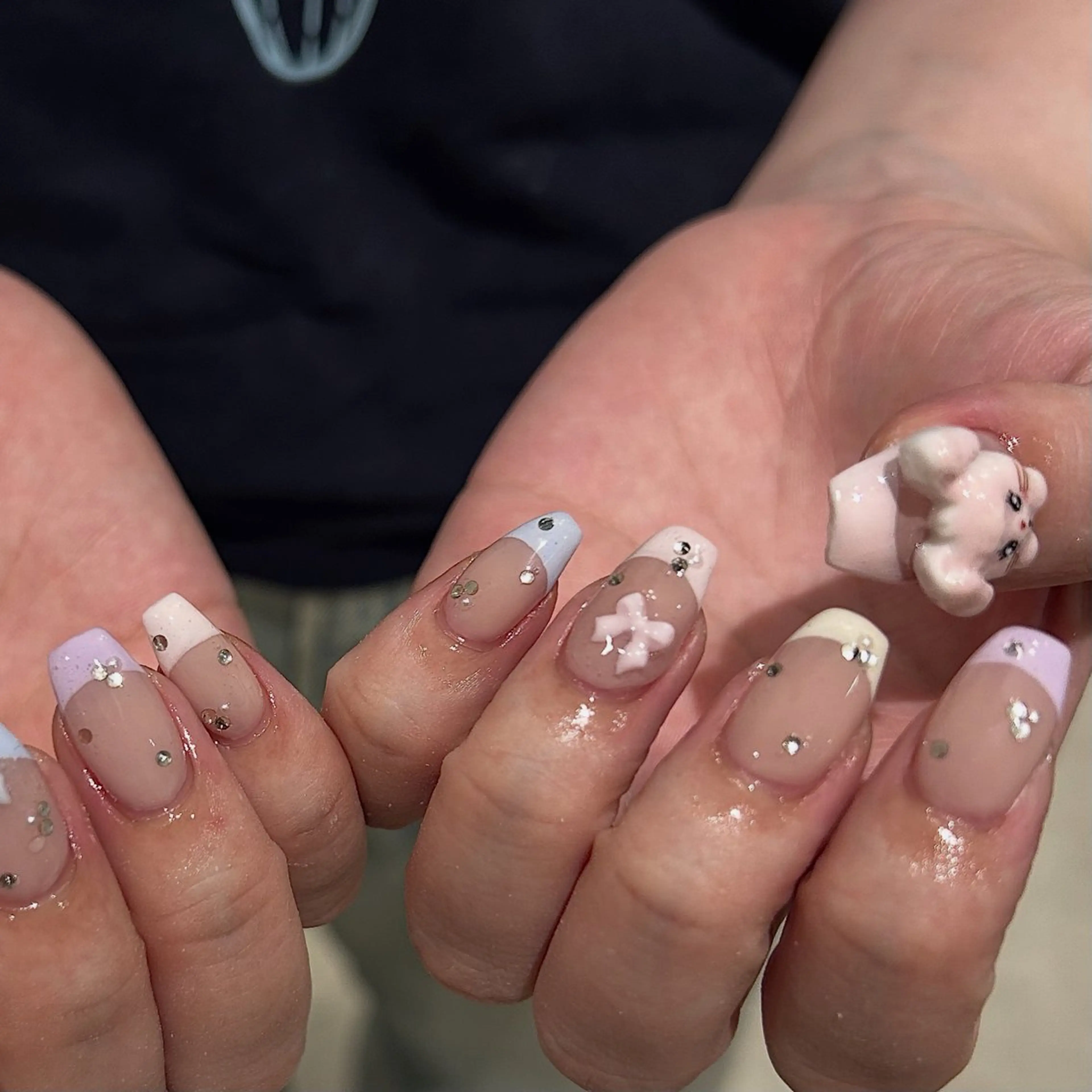 ネイル ハンドネイル honoka ガーリーネイル໒꒱のネイルデザイン