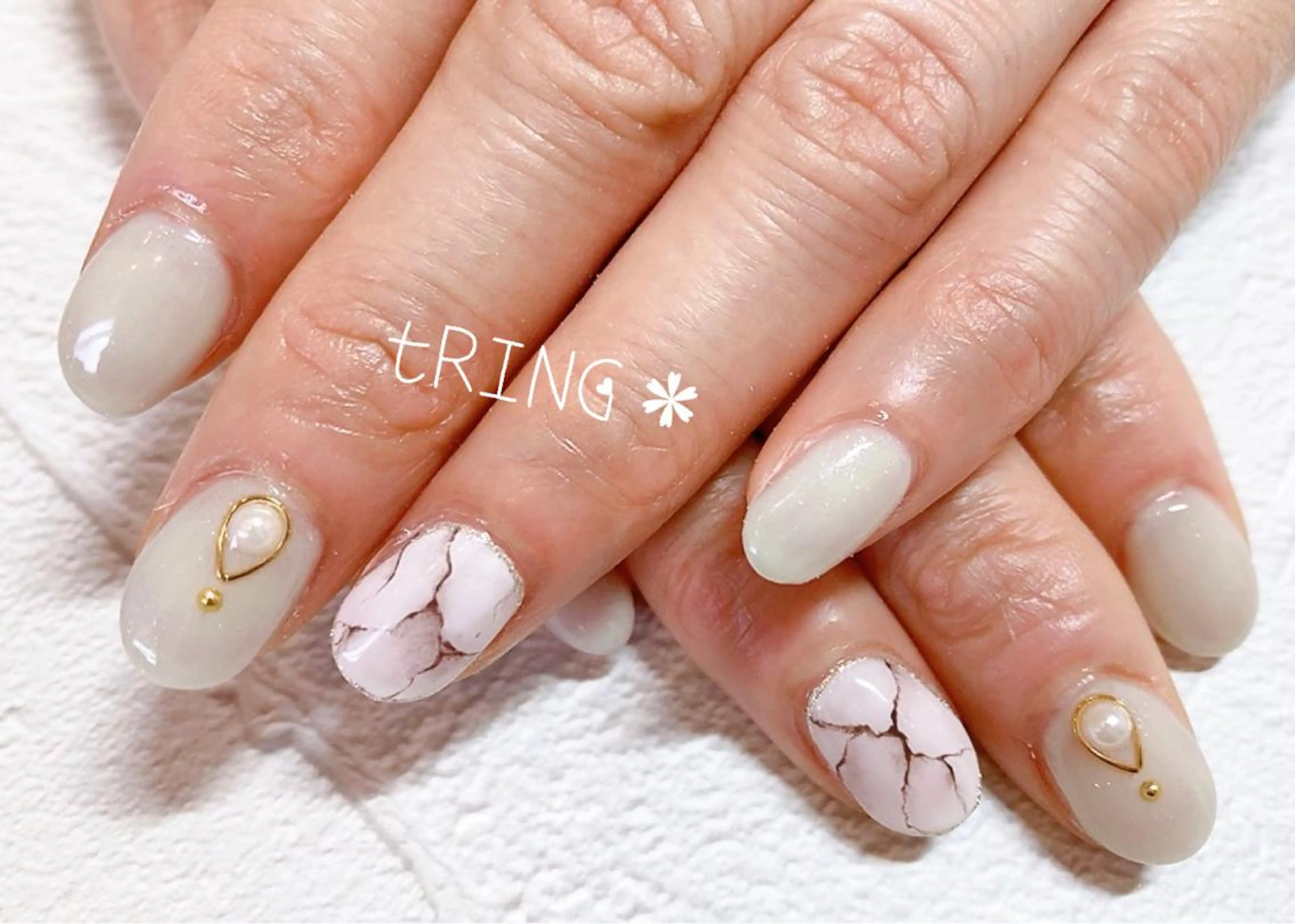 ネイル ハンドネイル tRING＊ しいの木台のネイルデザイン