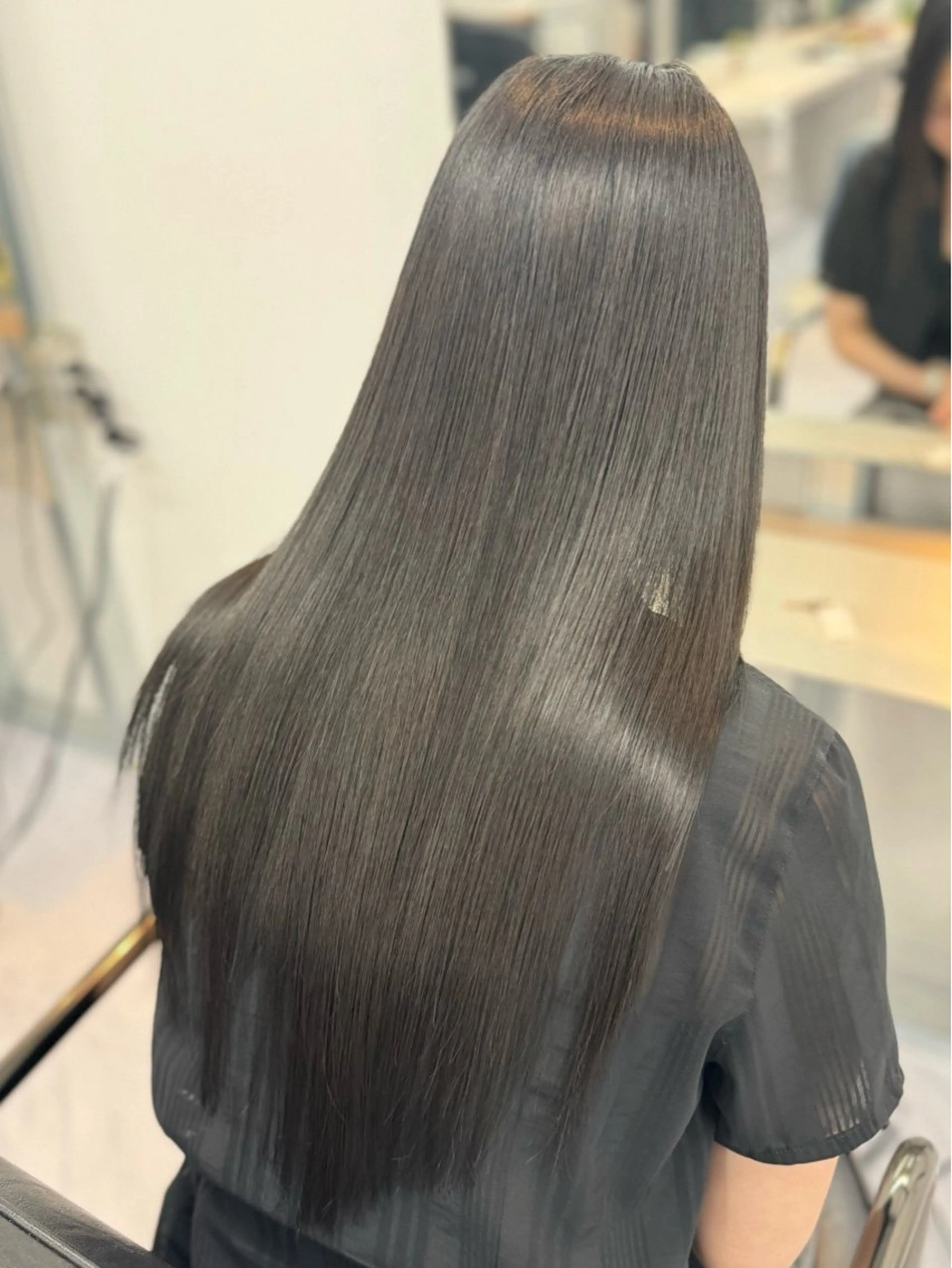 ロング カット 縮毛矯正 トリートメント 野口聖矢/縮毛矯正 髪質改善/ViVIEのヘアスタイル