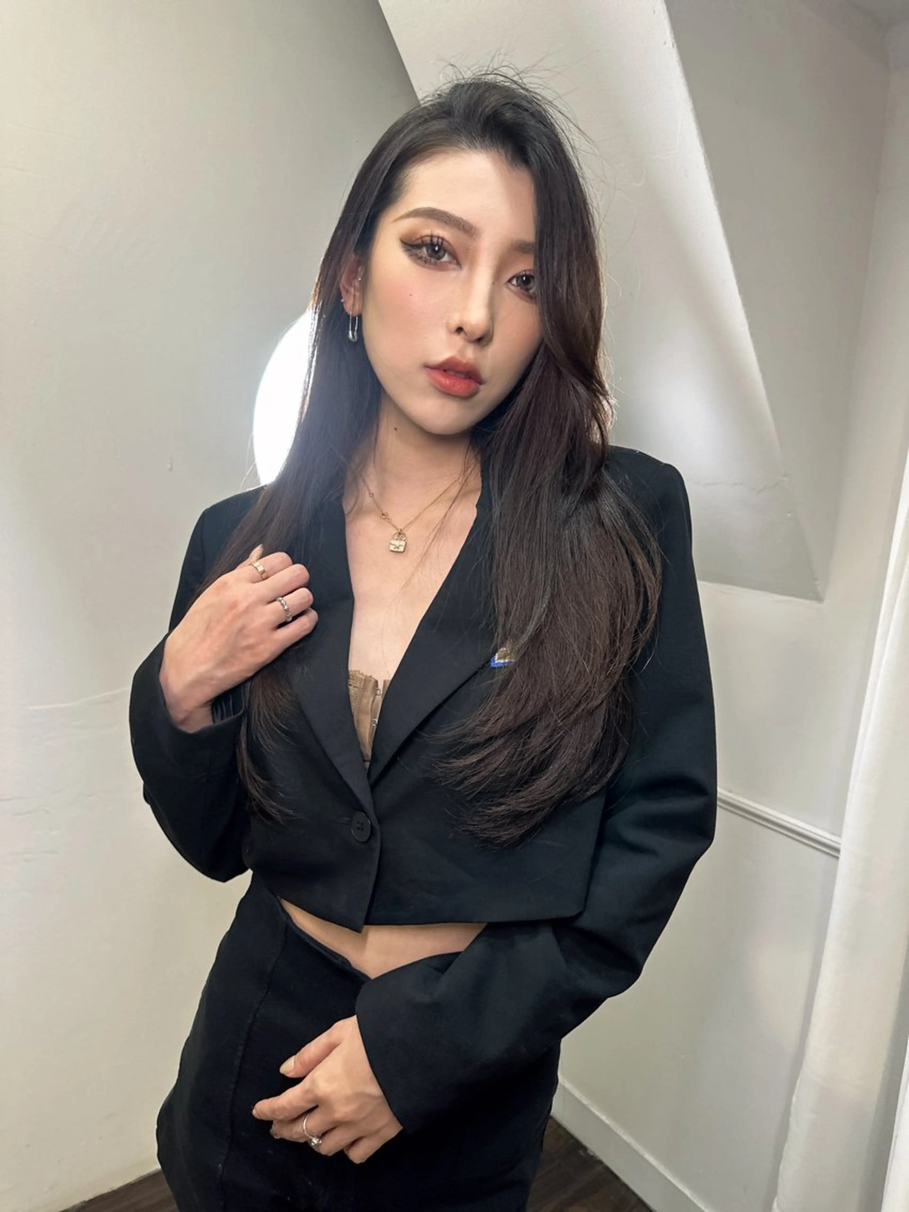 ロング カラー カット ヘアカラー トリートメント ワンホンヘア ケラチン/Kaitoのヘアスタイル