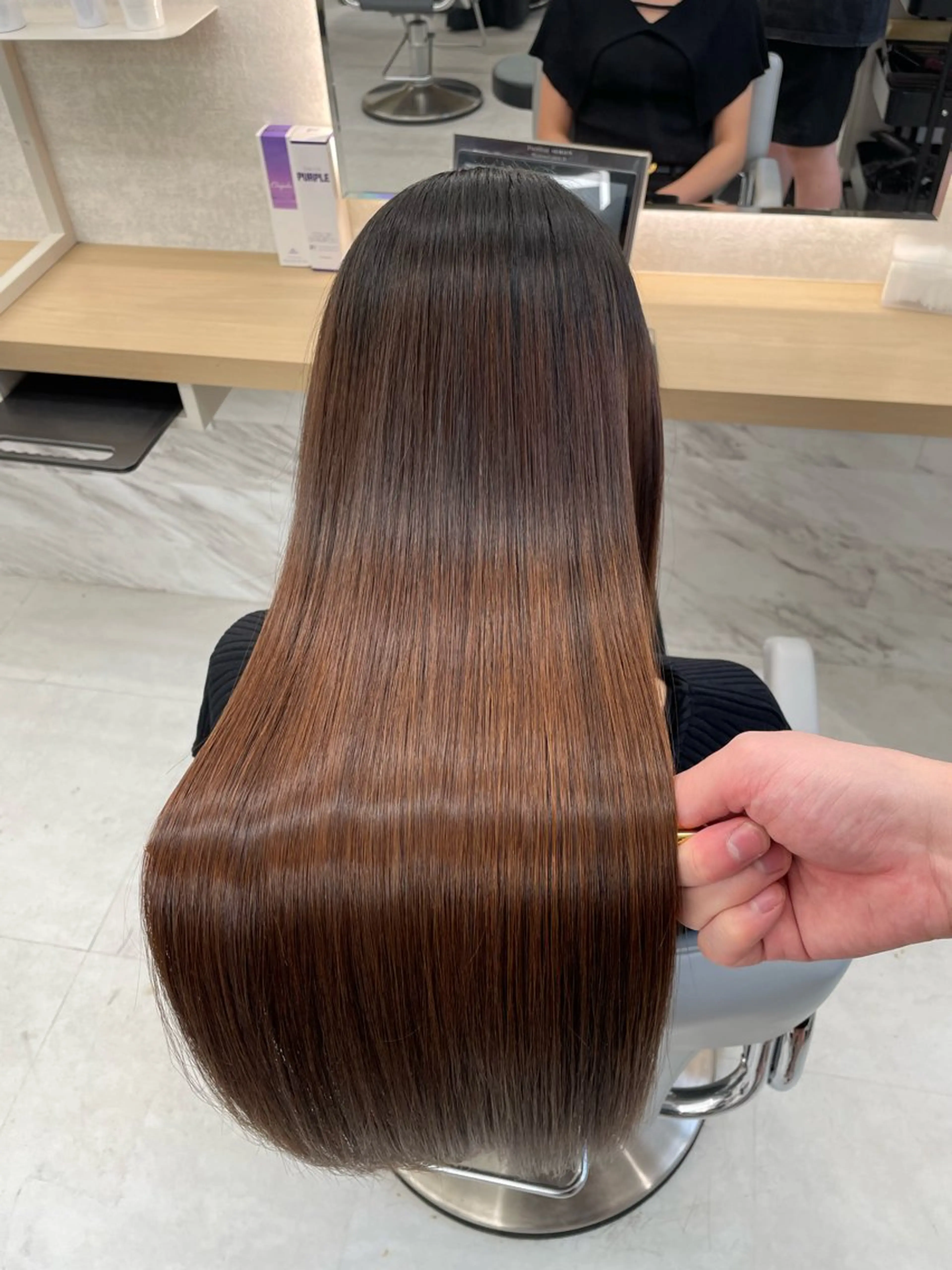 ロング 縮毛矯正 「似合わせ/髪質改善 《ワタル》」のヘアスタイル