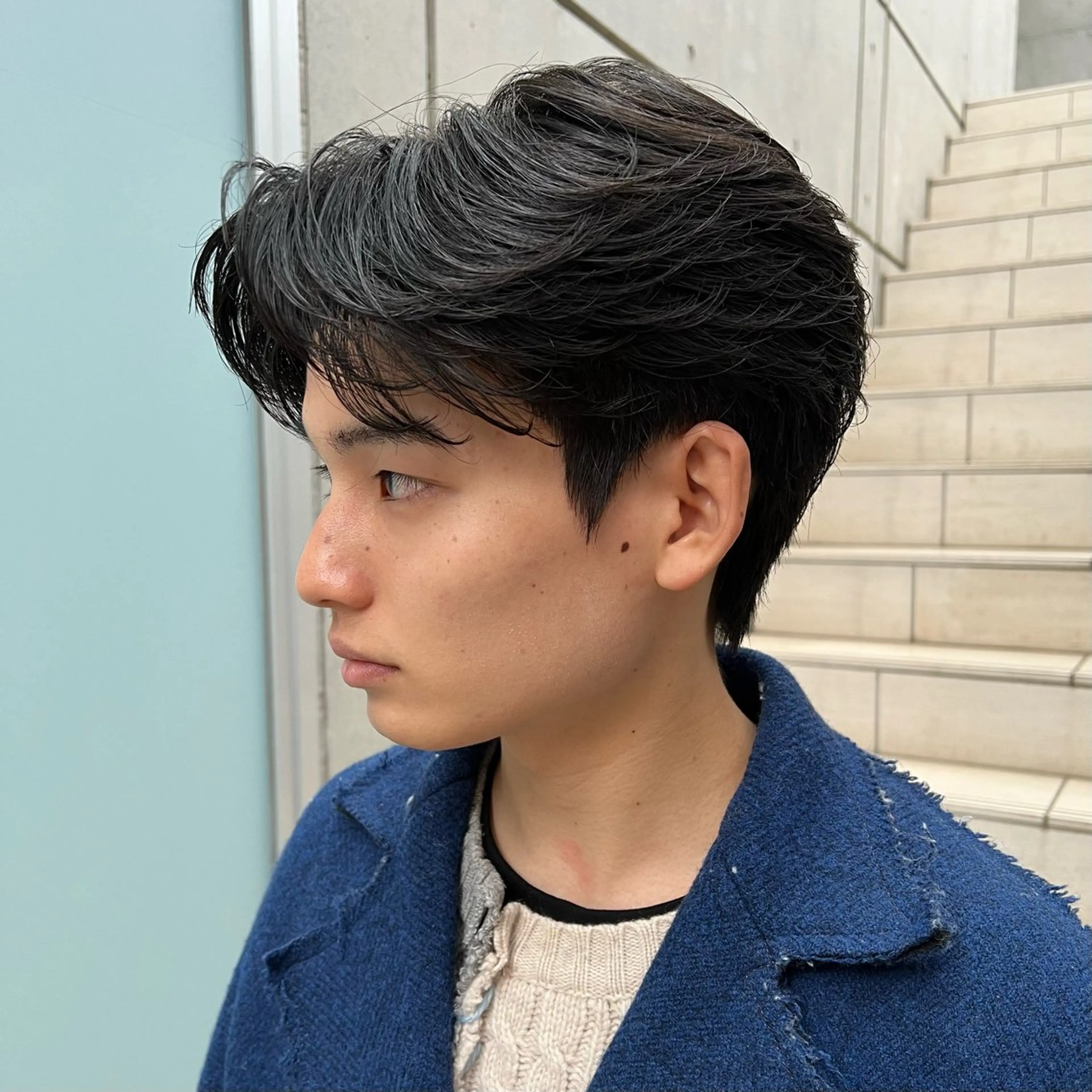 ショート メンズ センターパート/ 暖色カラーayuのヘアスタイル