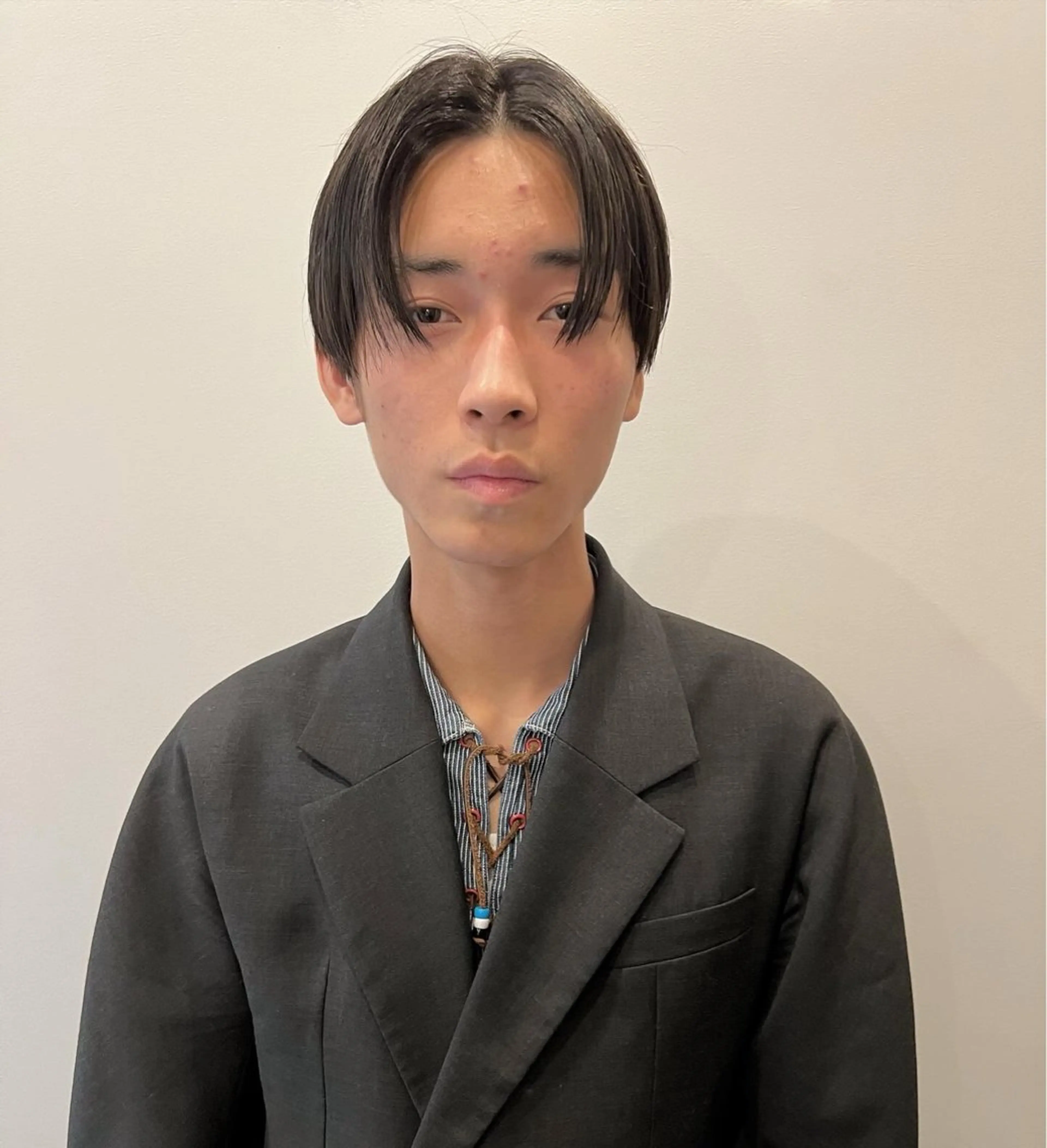 ショート メンズ センターパート 大阪メンズパーマ /スパイキー/らいのヘアスタイル