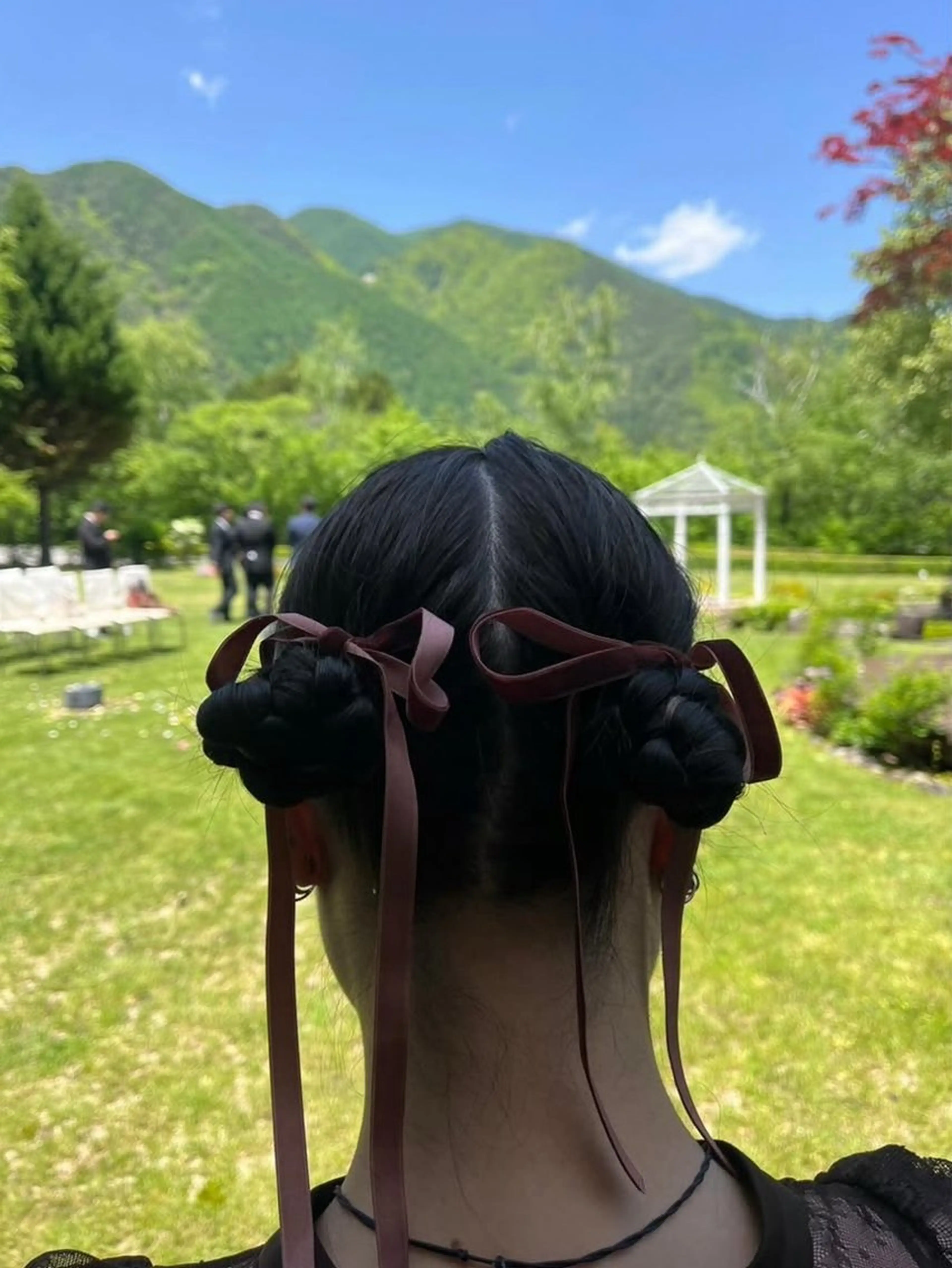 アップスタイルorダウンスタイルの写真