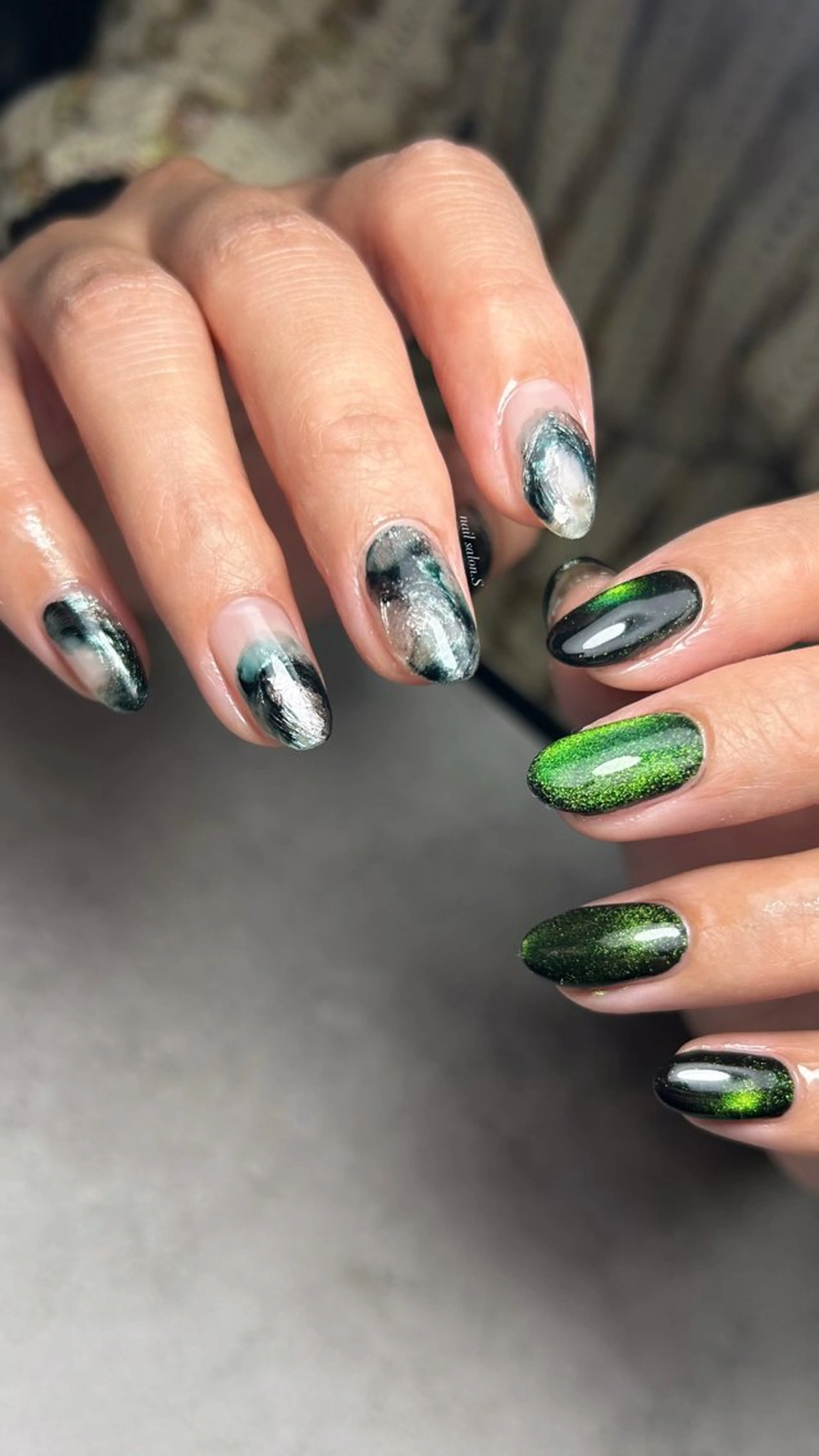 ネイル ジェルネイル 持ち込み ニュアンスネイル スカルプネイル ハンドネイル 関山 志乃のネイルデザイン