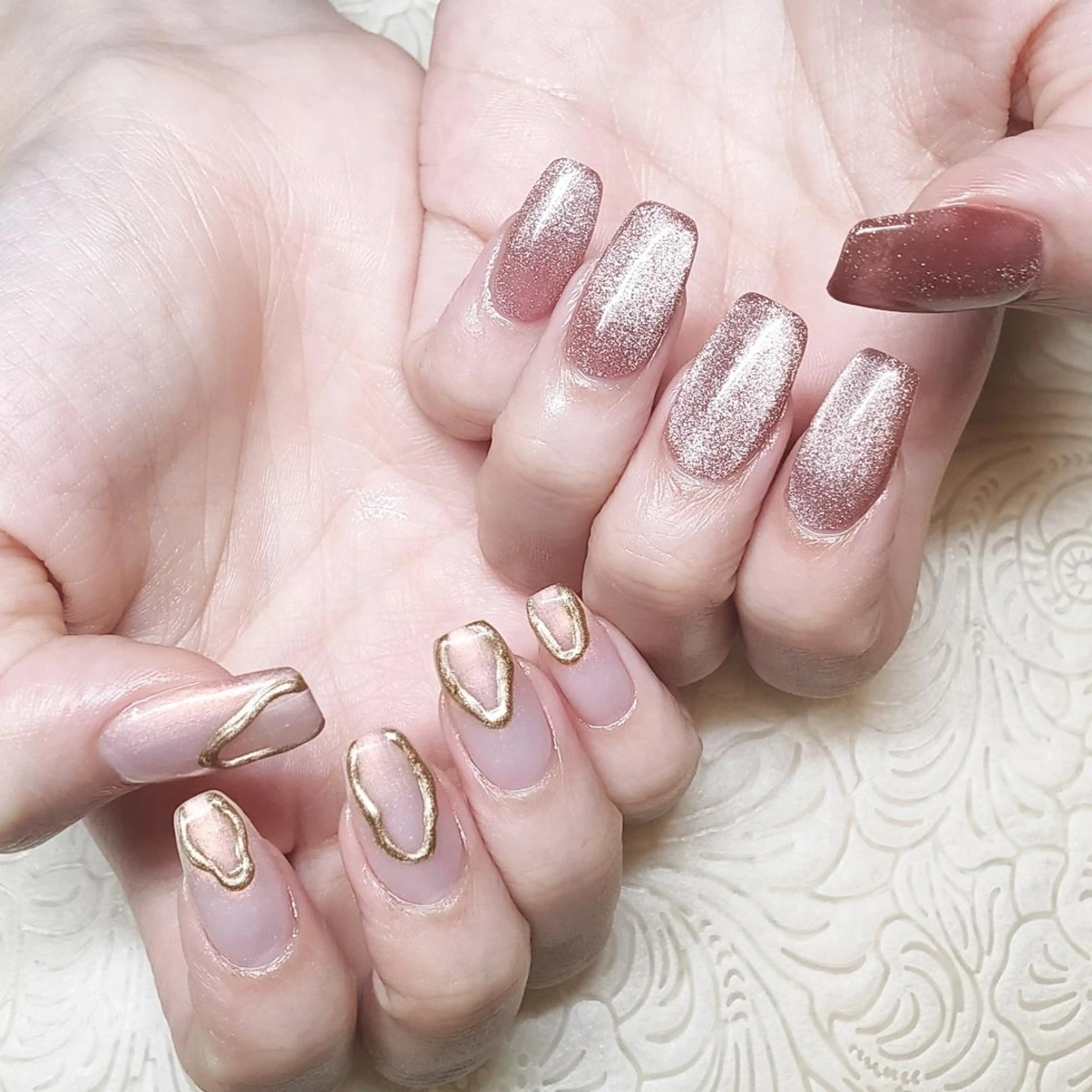 ネイル マグネットネイル ハンドネイル ハンドケア private nailsalonのネイルデザイン