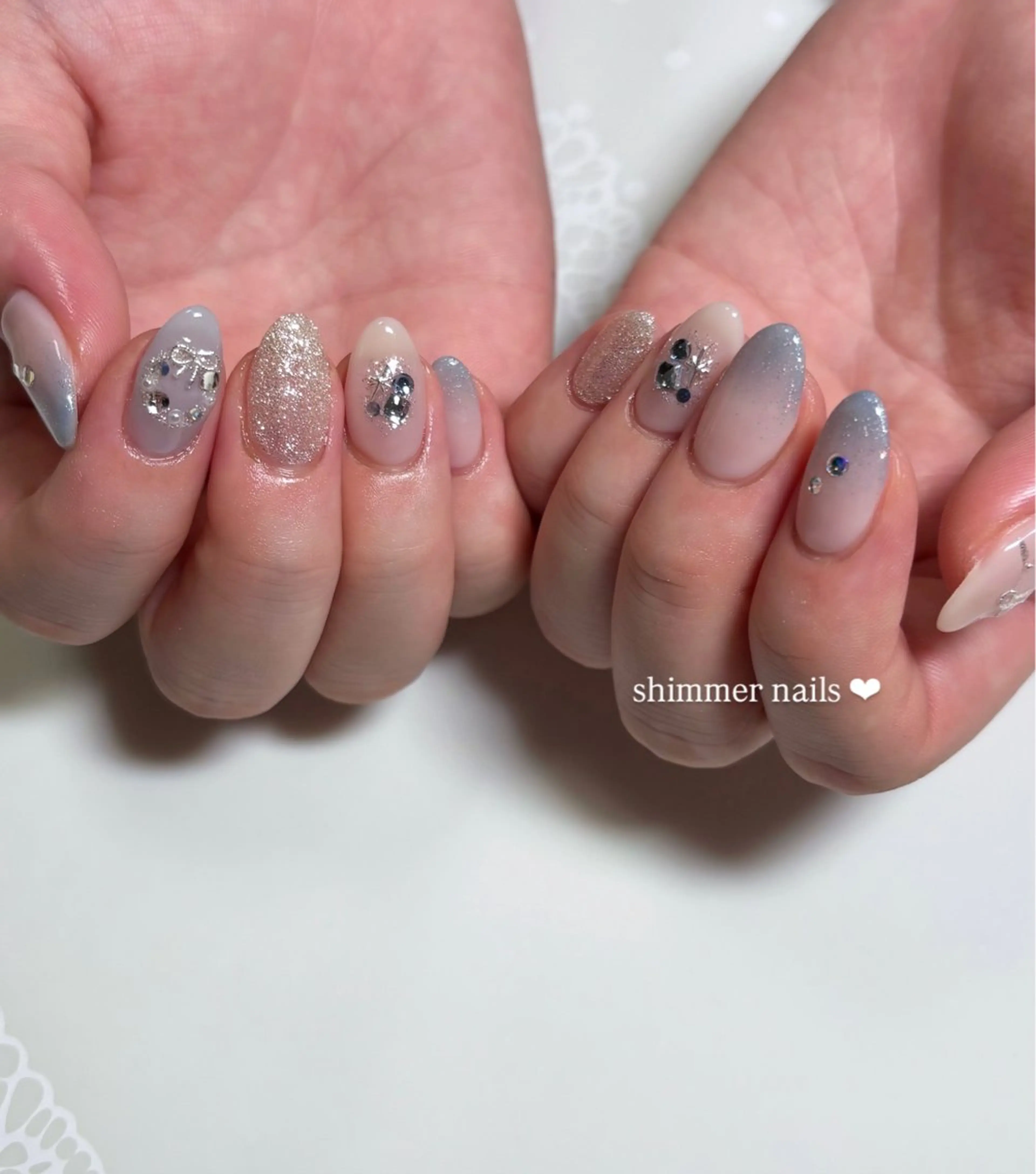 ネイル 冬ネイル クリスマス shimmer nailsのネイルデザイン