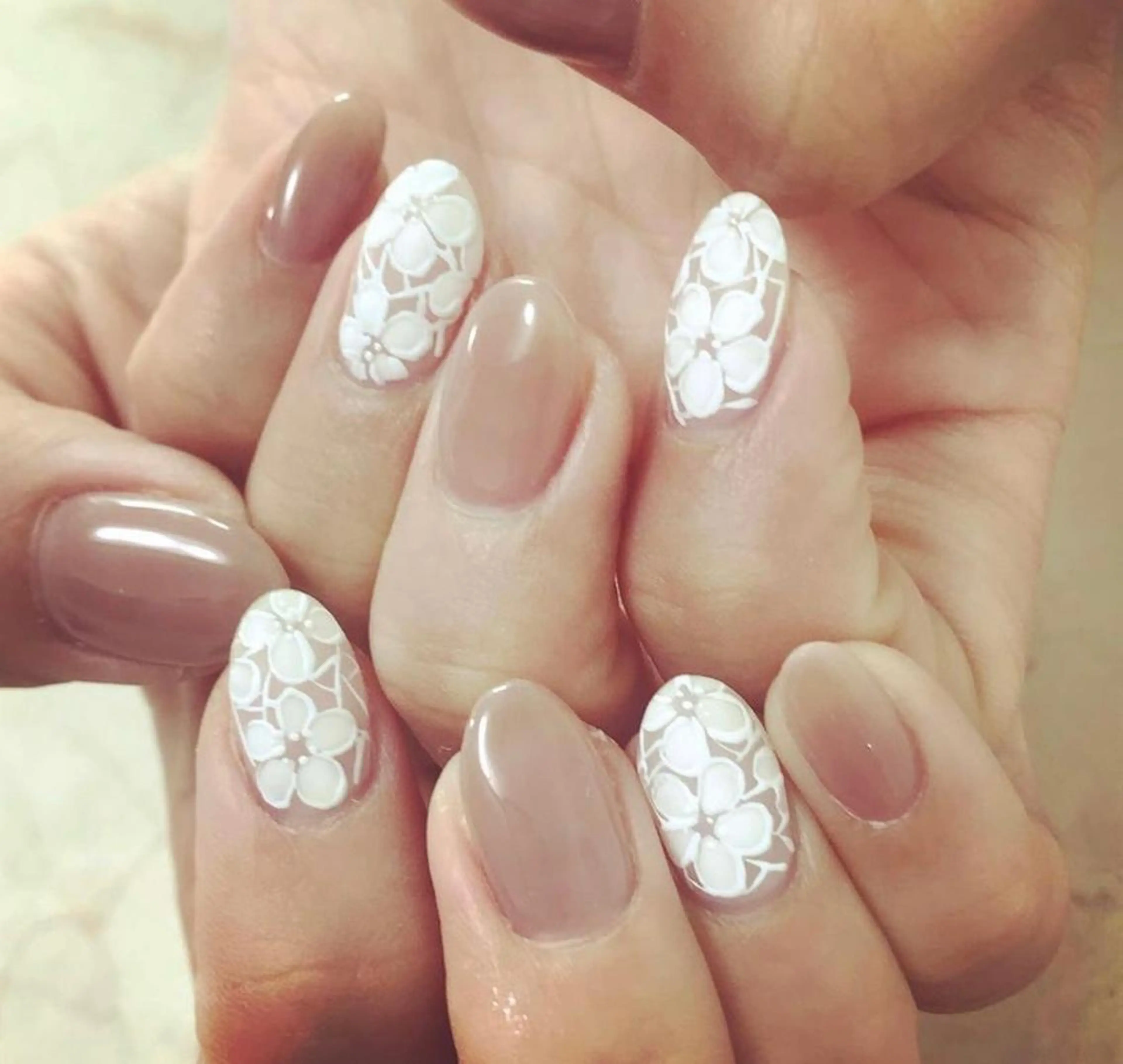 ネイル レース ハンドネイル mellow mのネイルデザイン