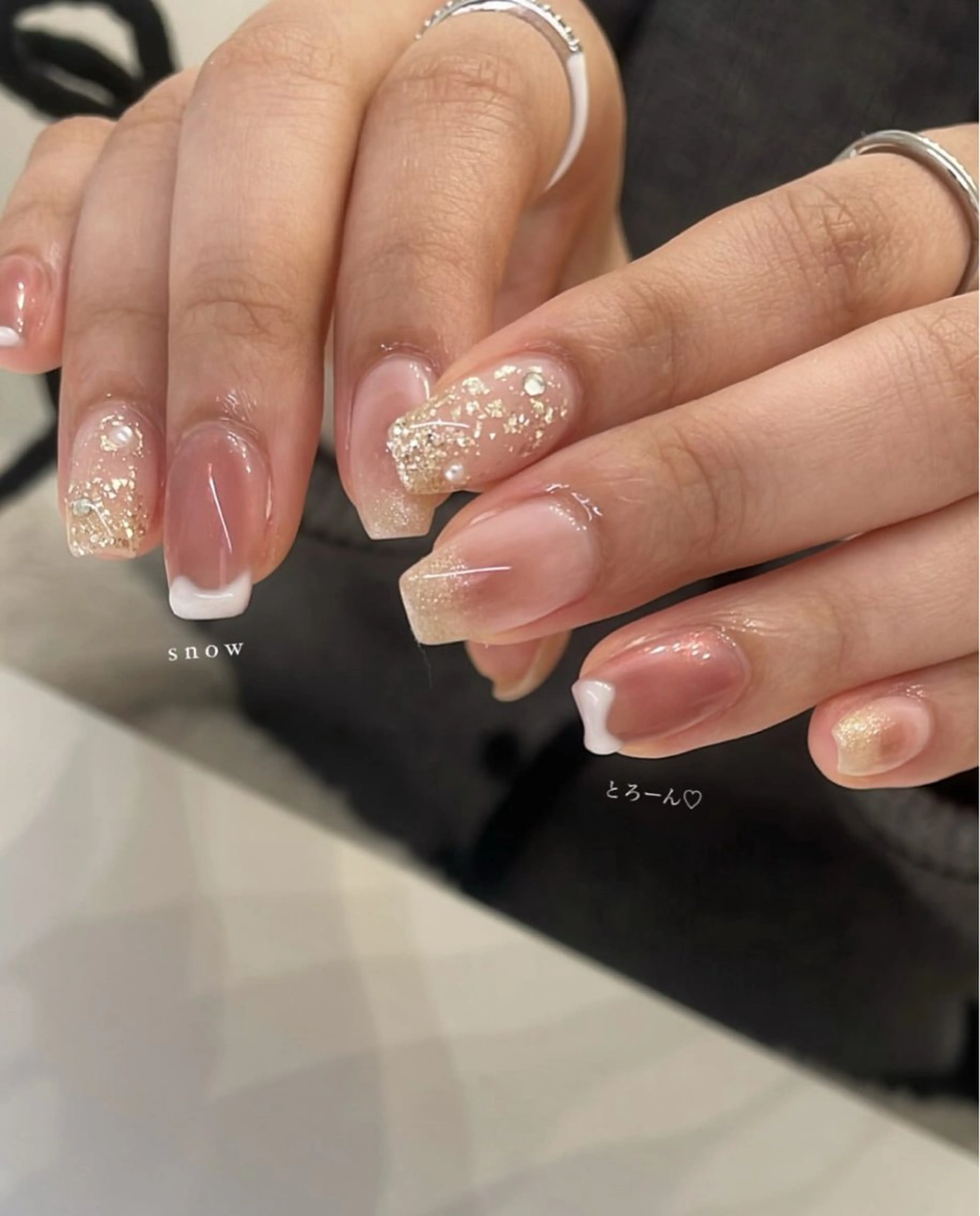 ネイル ジェルネイル 持ち込み ニュアンスネイル パラジェル シンプルネイル Ún. nail salon所属・Ún nail salonのネイルデザイン