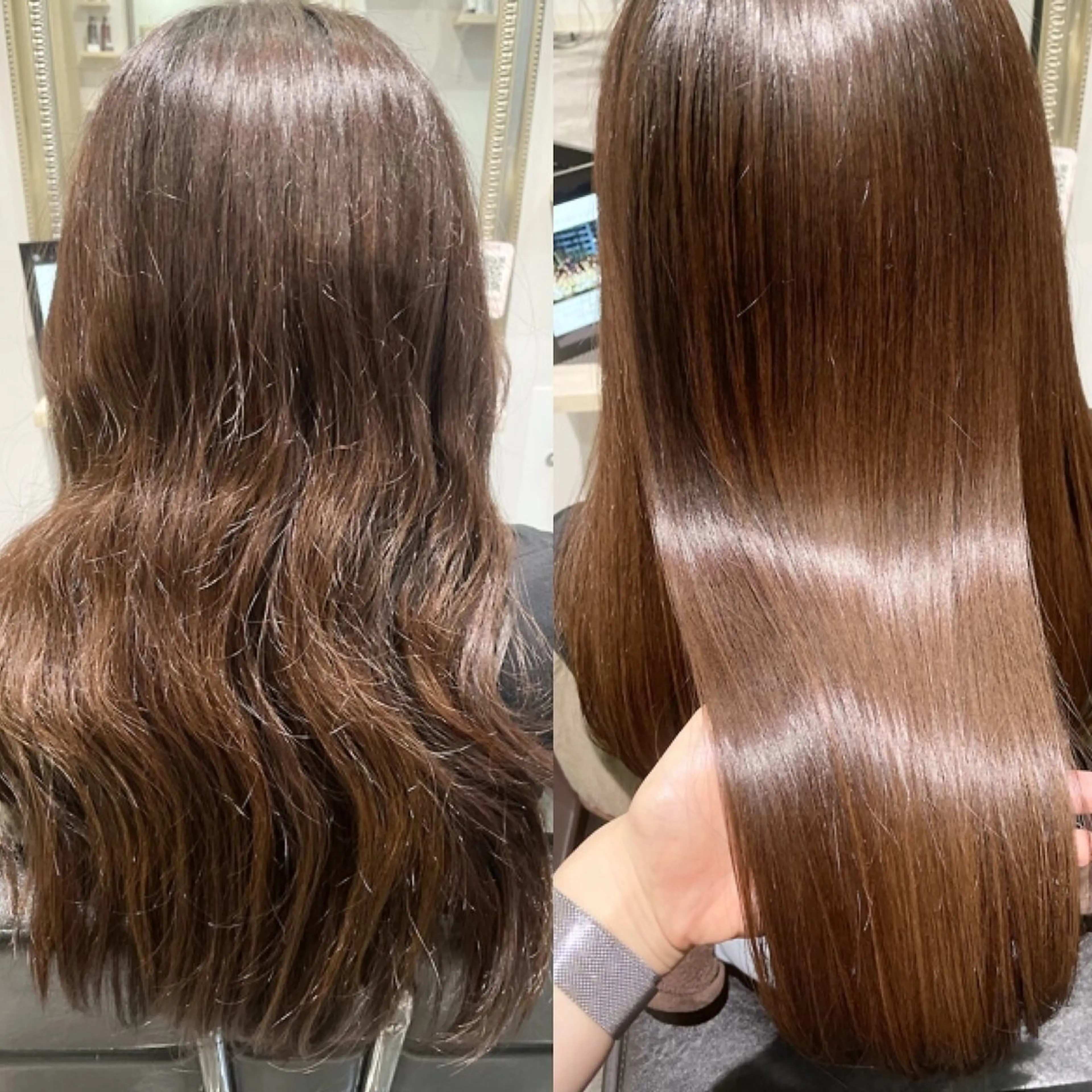 セミロング トリートメント 美髪矯正/髪質改善/ Hirotoのヘアスタイル