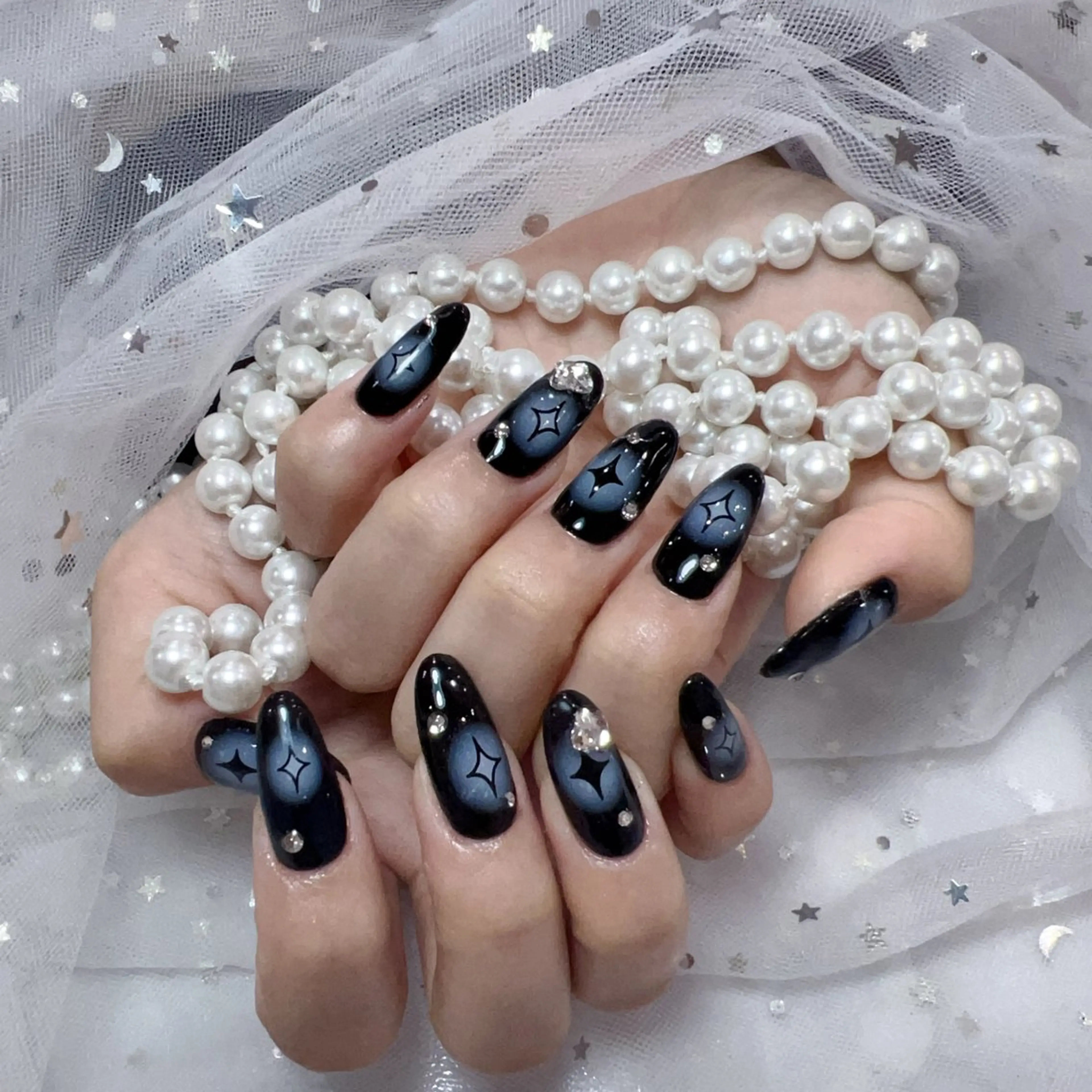 ネイル アートネイル フラッシュネイル フレンチネイル ジェルネイル ガラスフレンチ ハンドネイル You&Me Yukiのネイルデザイン