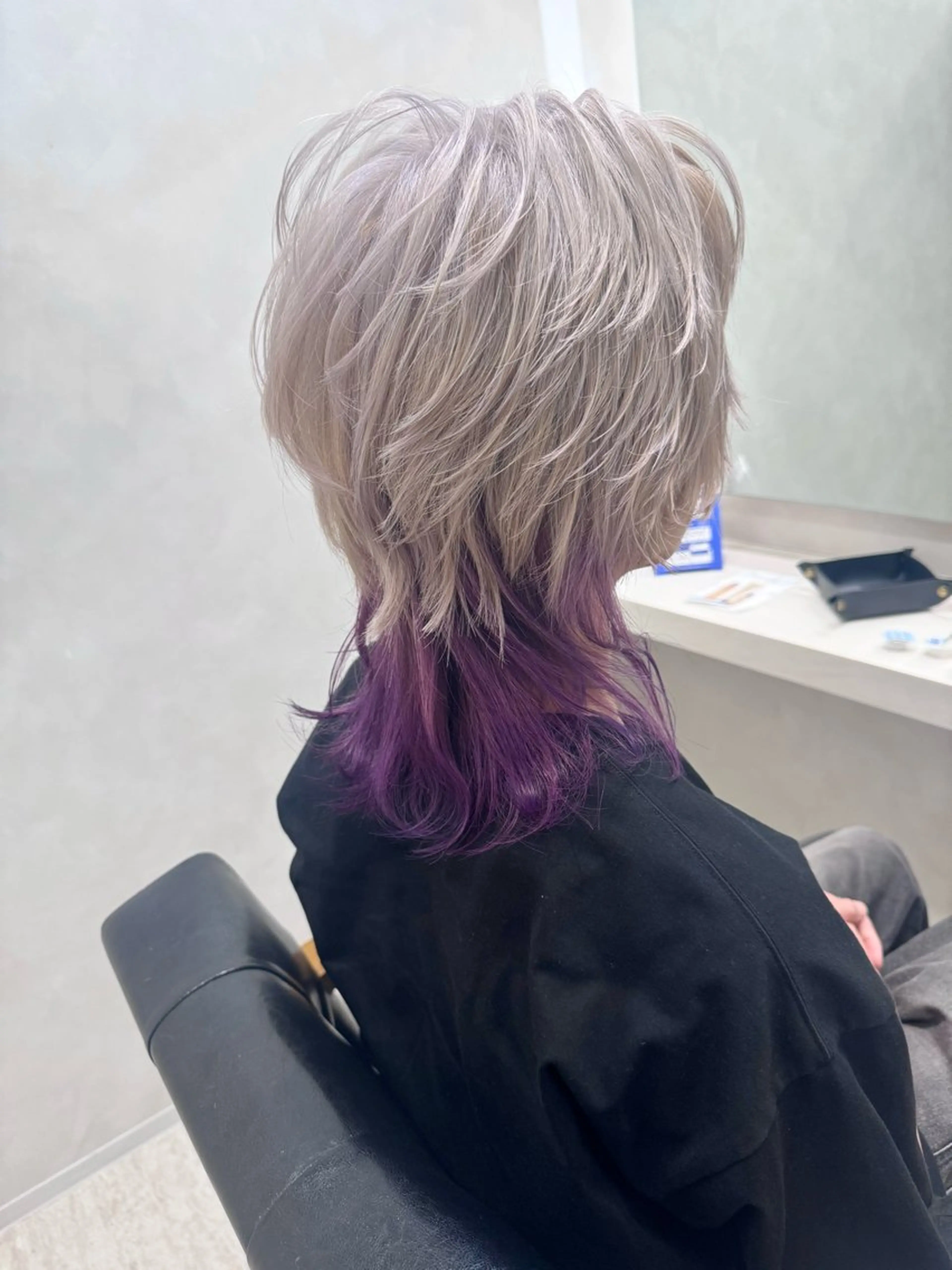 ミディアム カラー メンズ カット ヘアカラー トリートメント S.BLOOM 川崎 翔哉のヘアスタイル