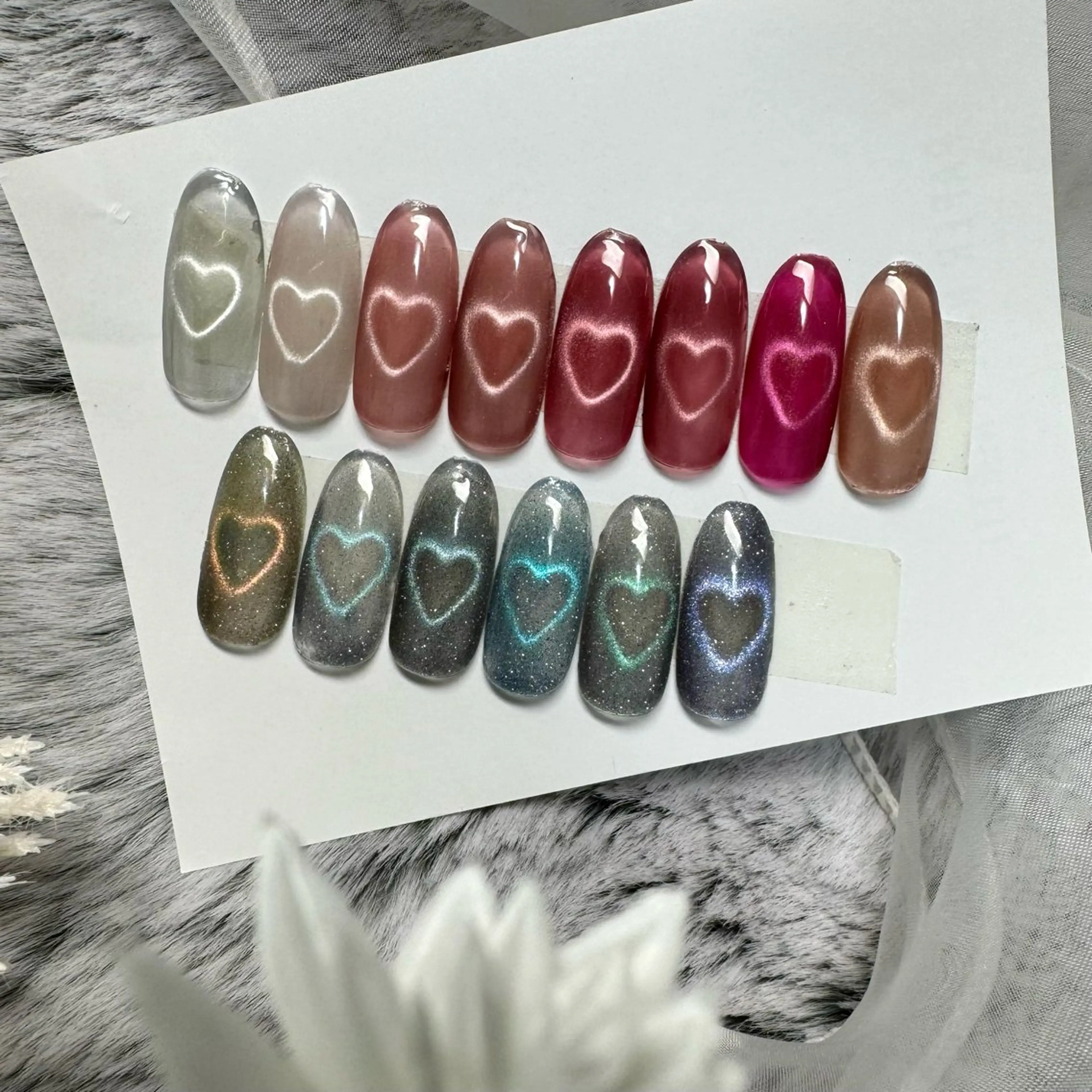 ネイル ハート 高田馬場ネイル_ Marinaのネイルデザイン