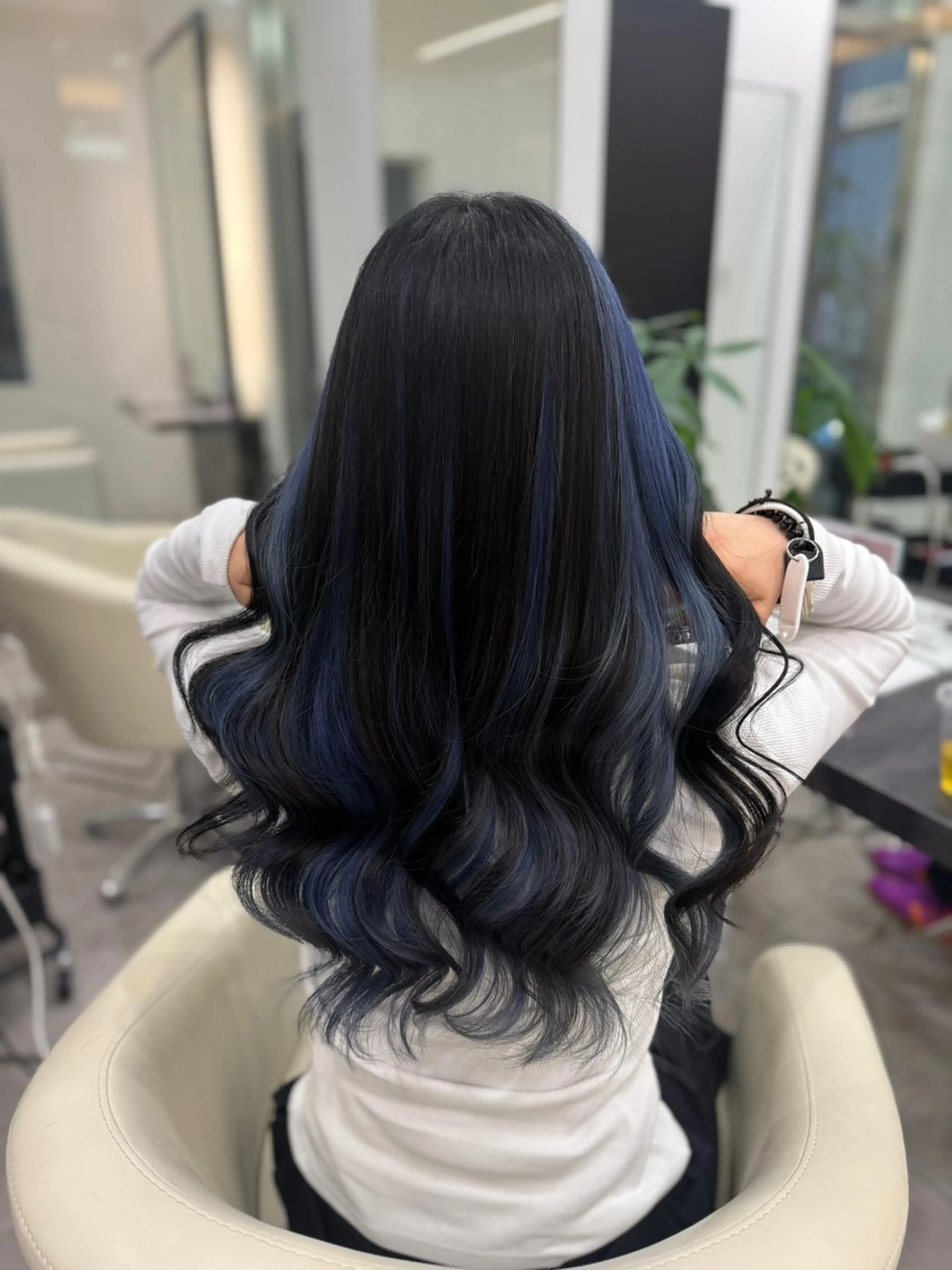 ロング カラー ベージュカラー ブリーチ ケアブリーチ 透明感カラー デザインカラー ヘアカラー トリートメント 渋谷ハイトーン/髪質 改善/かすが🪽🫧のヘアスタイル