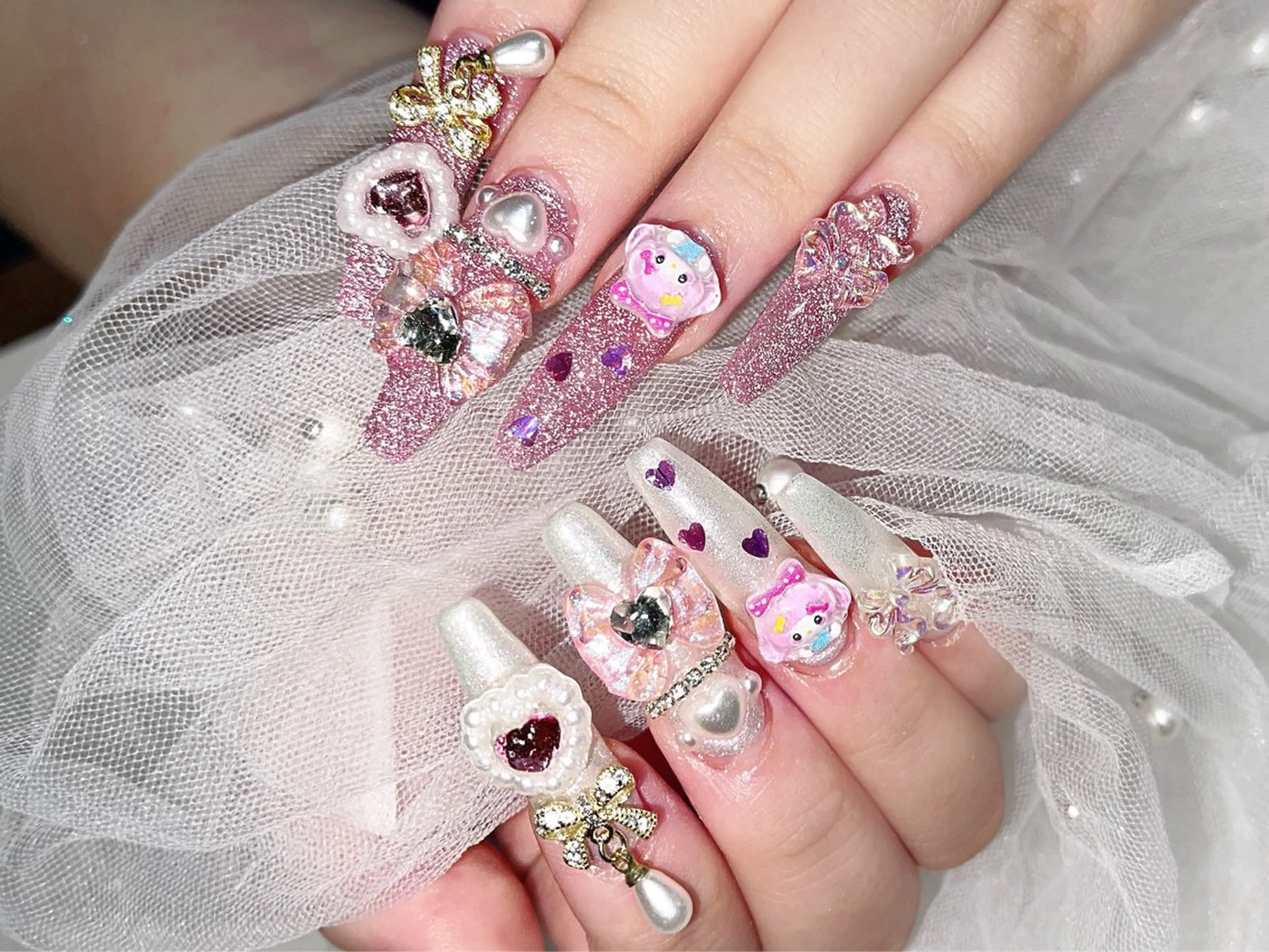 ネイル ハンドネイル 🎀ネイルサロン エクラYUI🎀のネイルデザイン