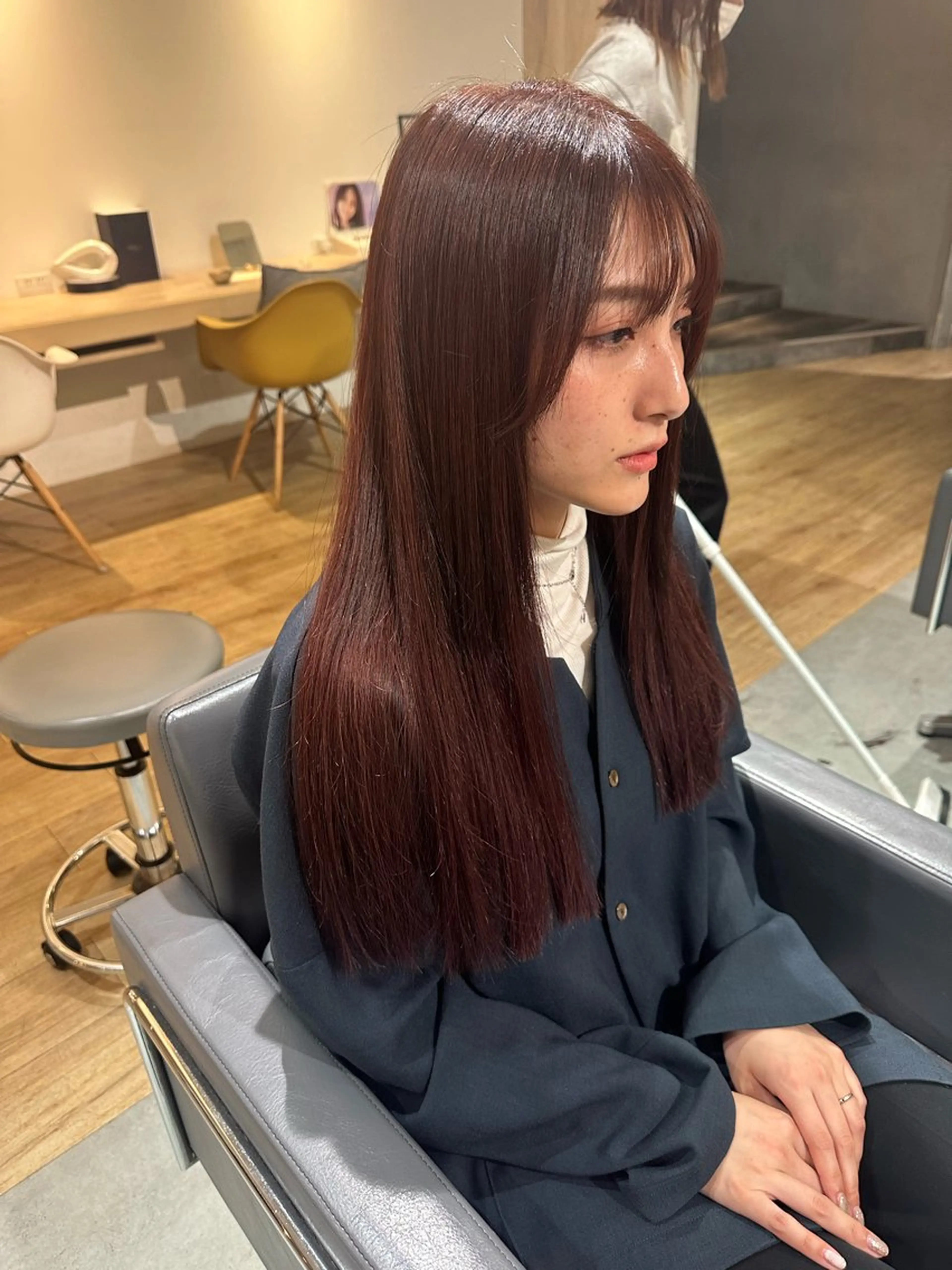 ロング カラー カット ヘアカラー エクステ 美髪・シールエクステ ホソタニリョウコのヘアスタイル