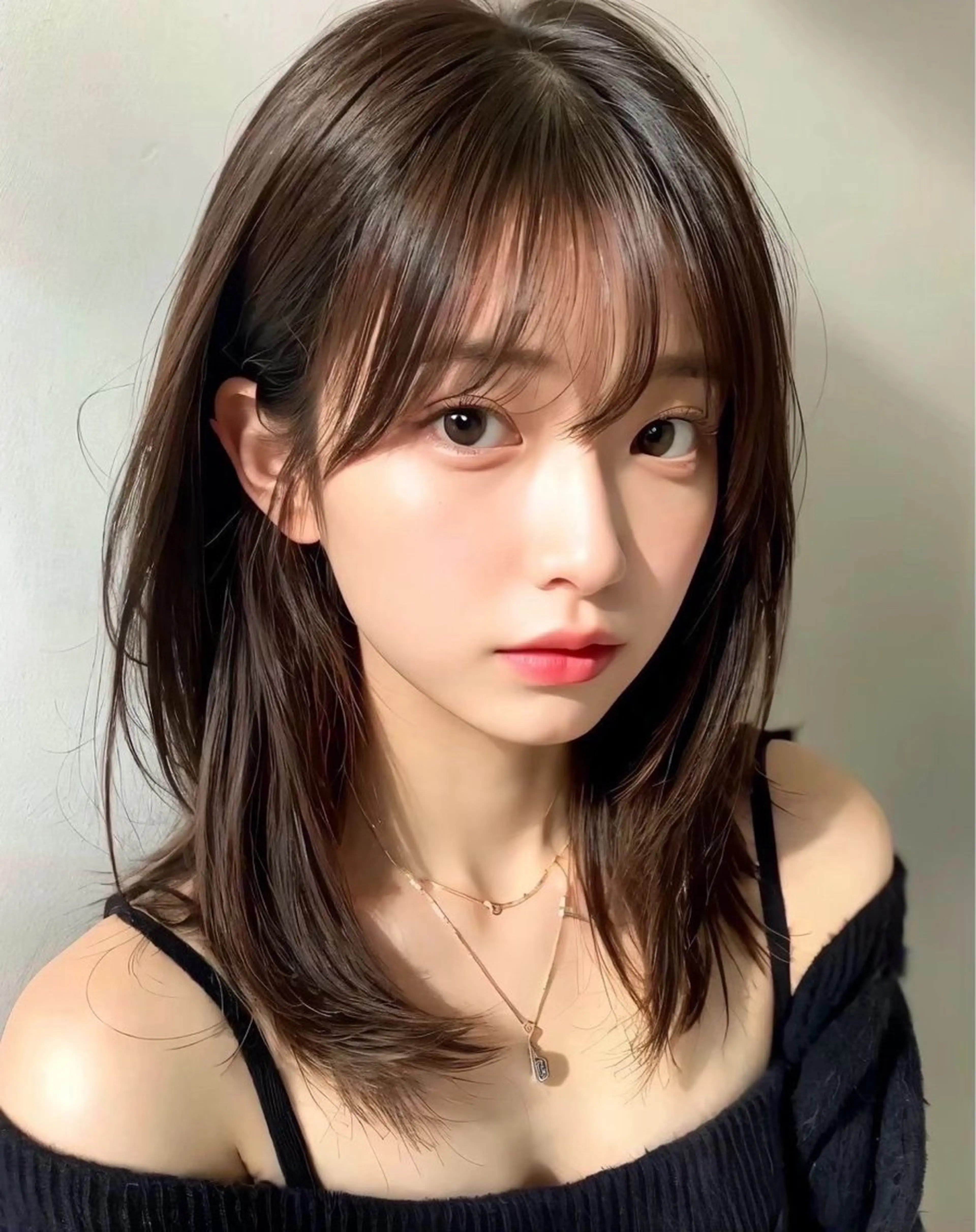 セミロング カット 新宿/韓国メンズ RIKUパーマのヘアスタイル