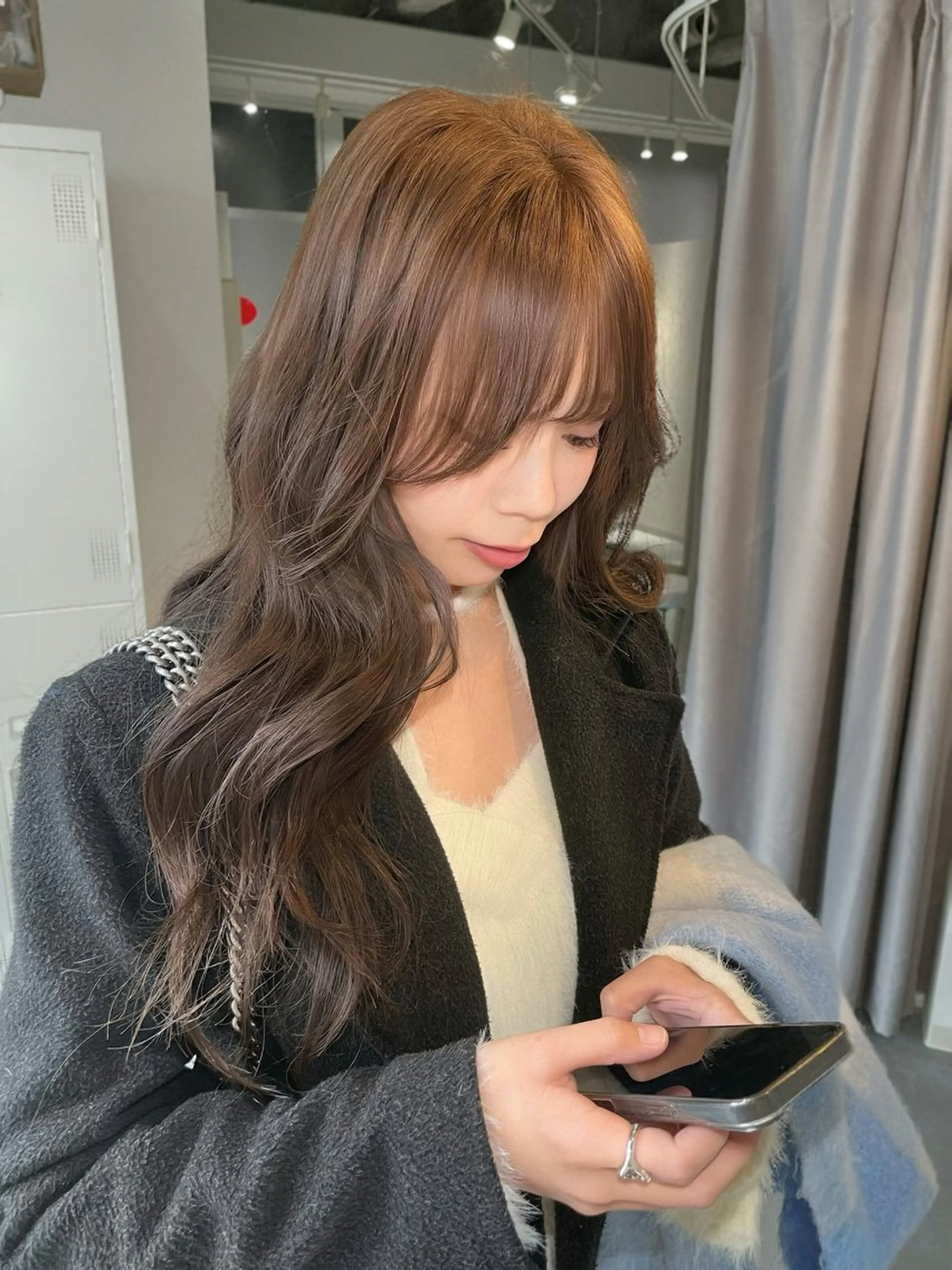 ロング カット ヘアカラー トリートメント INCE HAIR京都四条大宮所属・似合わせカット/ 顔周り/Marinaのヘアスタイル