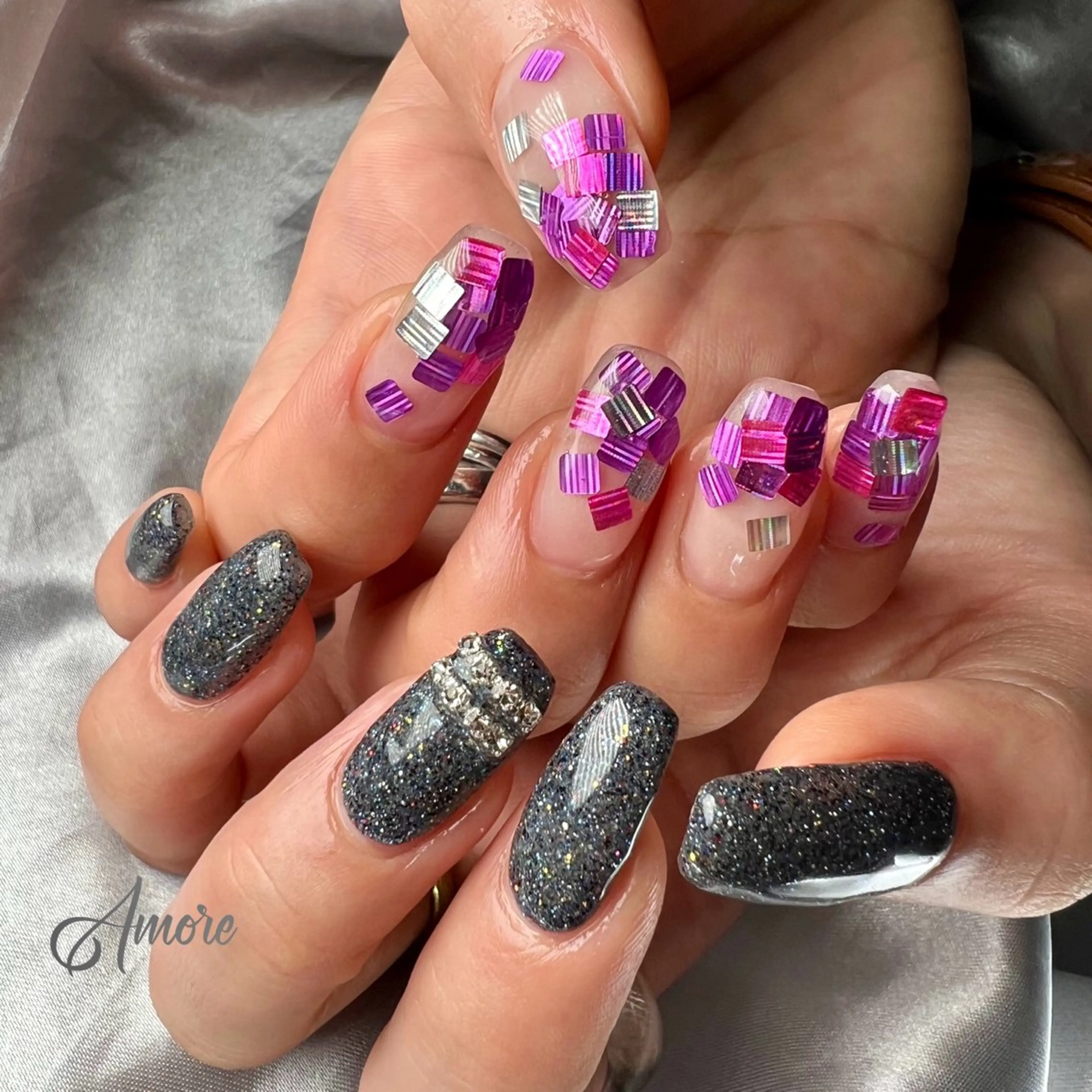 ネイル ジェルネイル 韓国ネイル パラジェル 夏ネイル You kyehwaのネイルデザイン