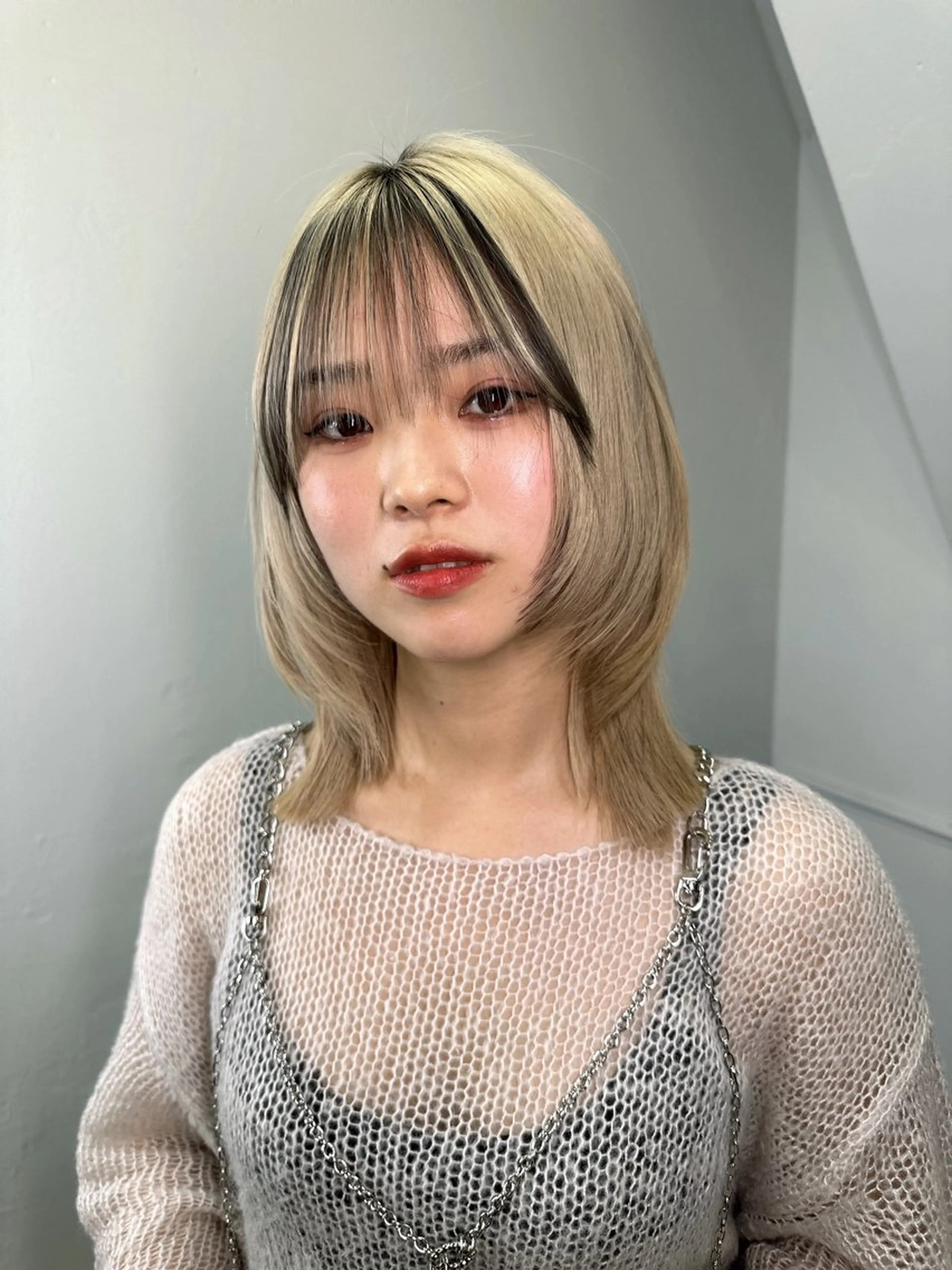 ミディアム カラー カット ヘアカラー トリートメント ワンホンヘア ケラチン/Kaitoのヘアスタイル