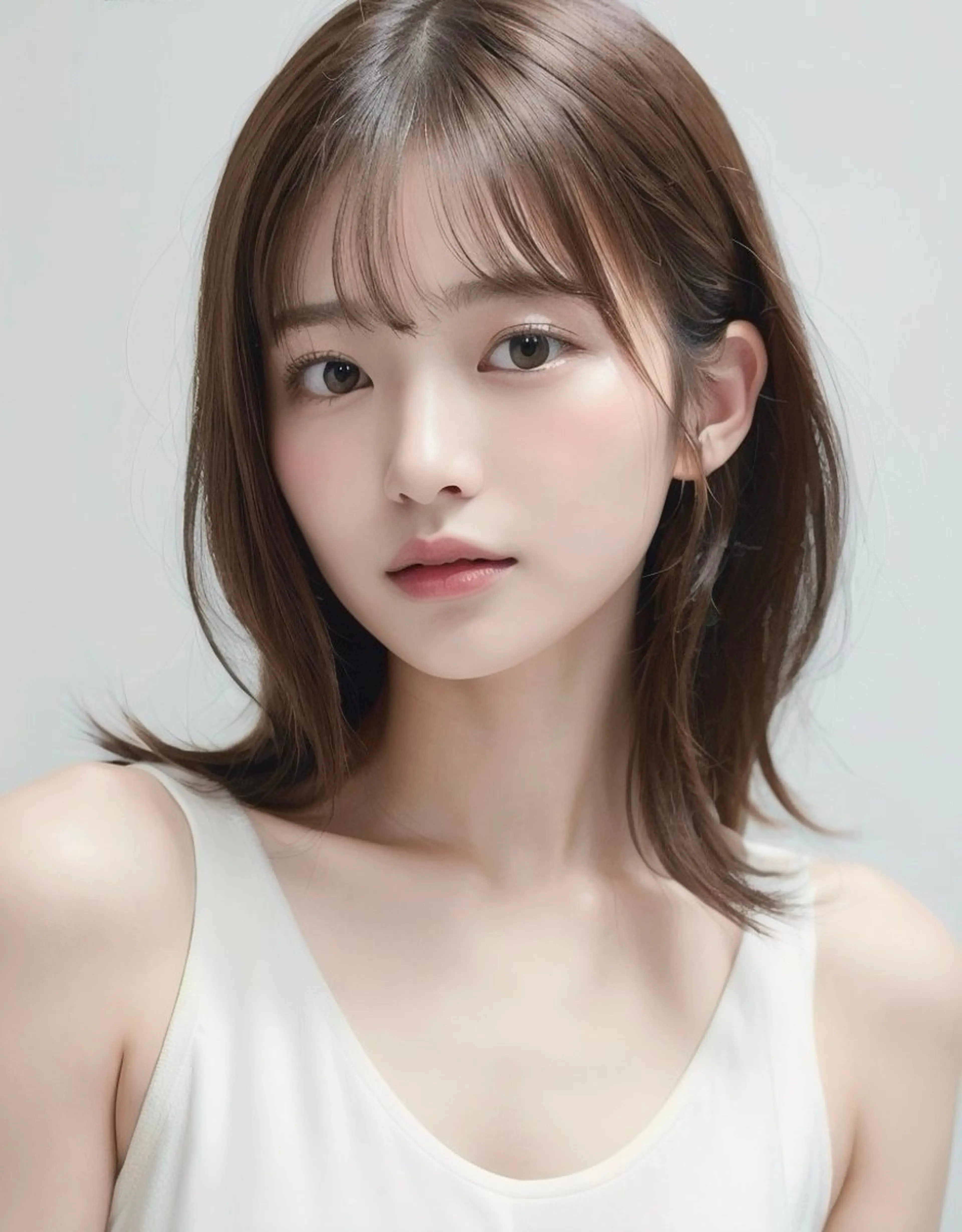 ミディアム カット トリートメント 柔らか透明感カラー ☀️koshi☀️のヘアスタイル